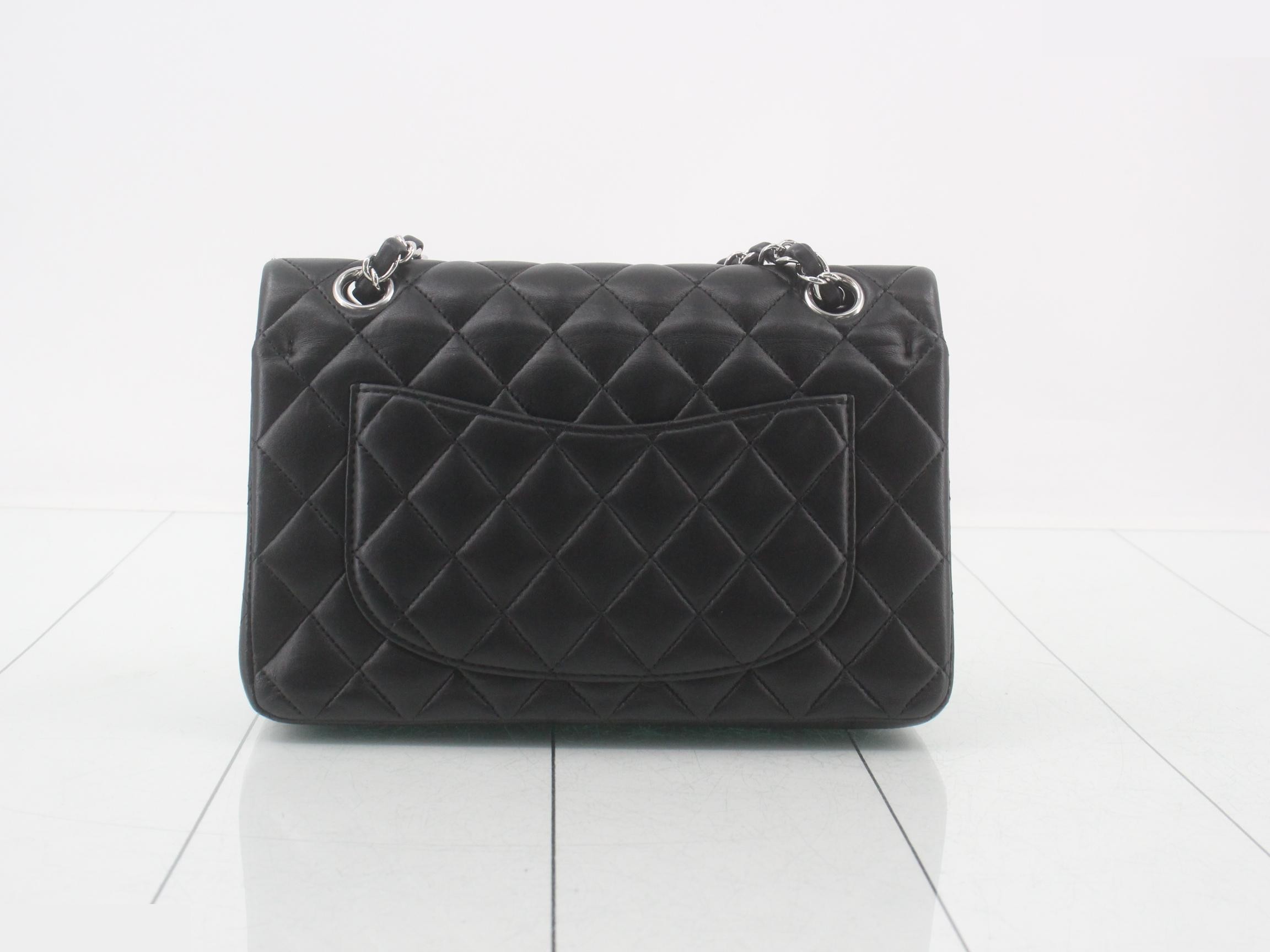Matelassé Chain Shoulder Bag with Plate — view 2