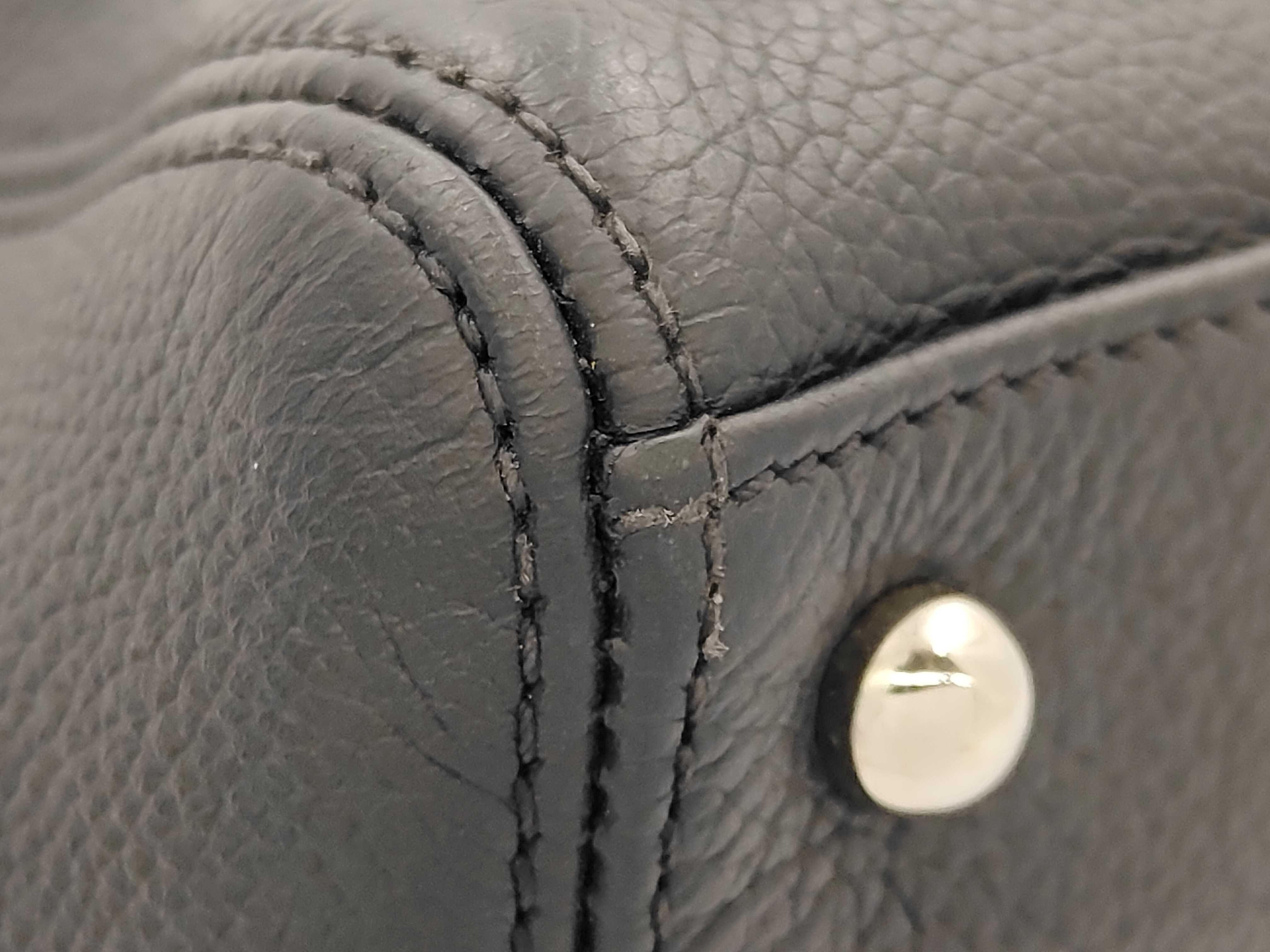 2-way Caviar Skin Executive Tote, Black, Serial Number 15 Series Tote Bag — view 6