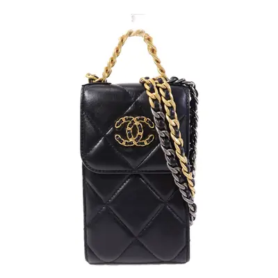 Lambskin Leather 19 Phone Holder/Bag w/Chain Strap