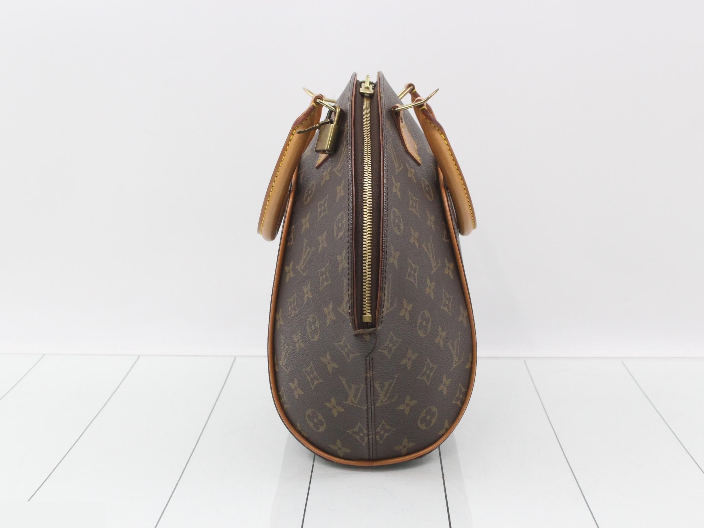 Monogram Ellipse MM Handbag with Gold Hardware — view 3