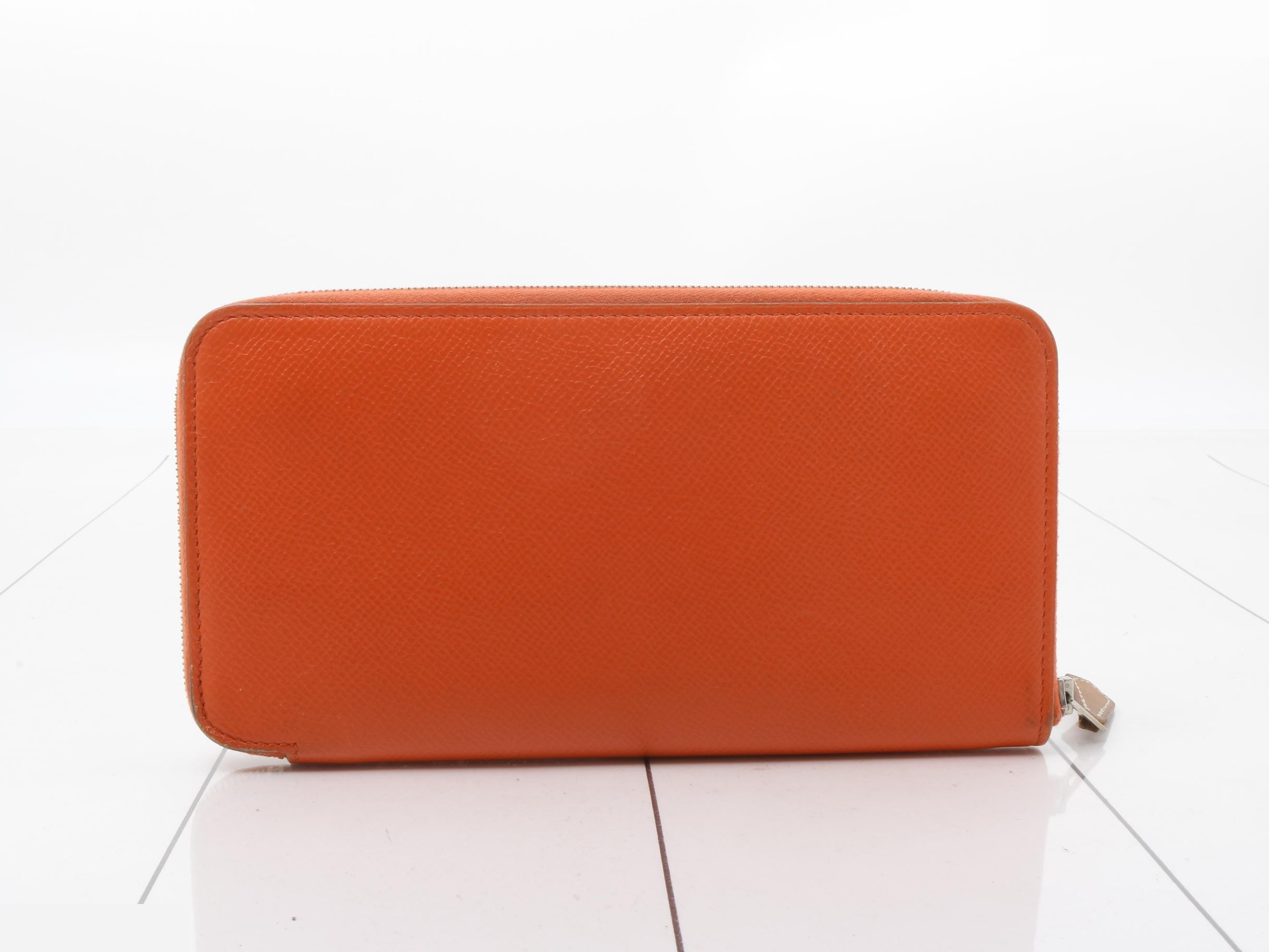 Azap Silk In Round Zipper Long Wallet with X Stamp — view 2
