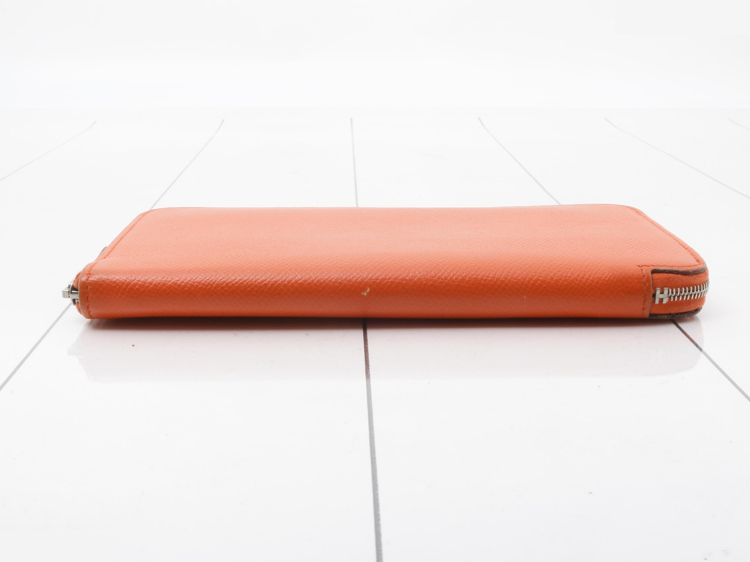 Azap Silk In Round Zipper Long Wallet with X Stamp — view 3