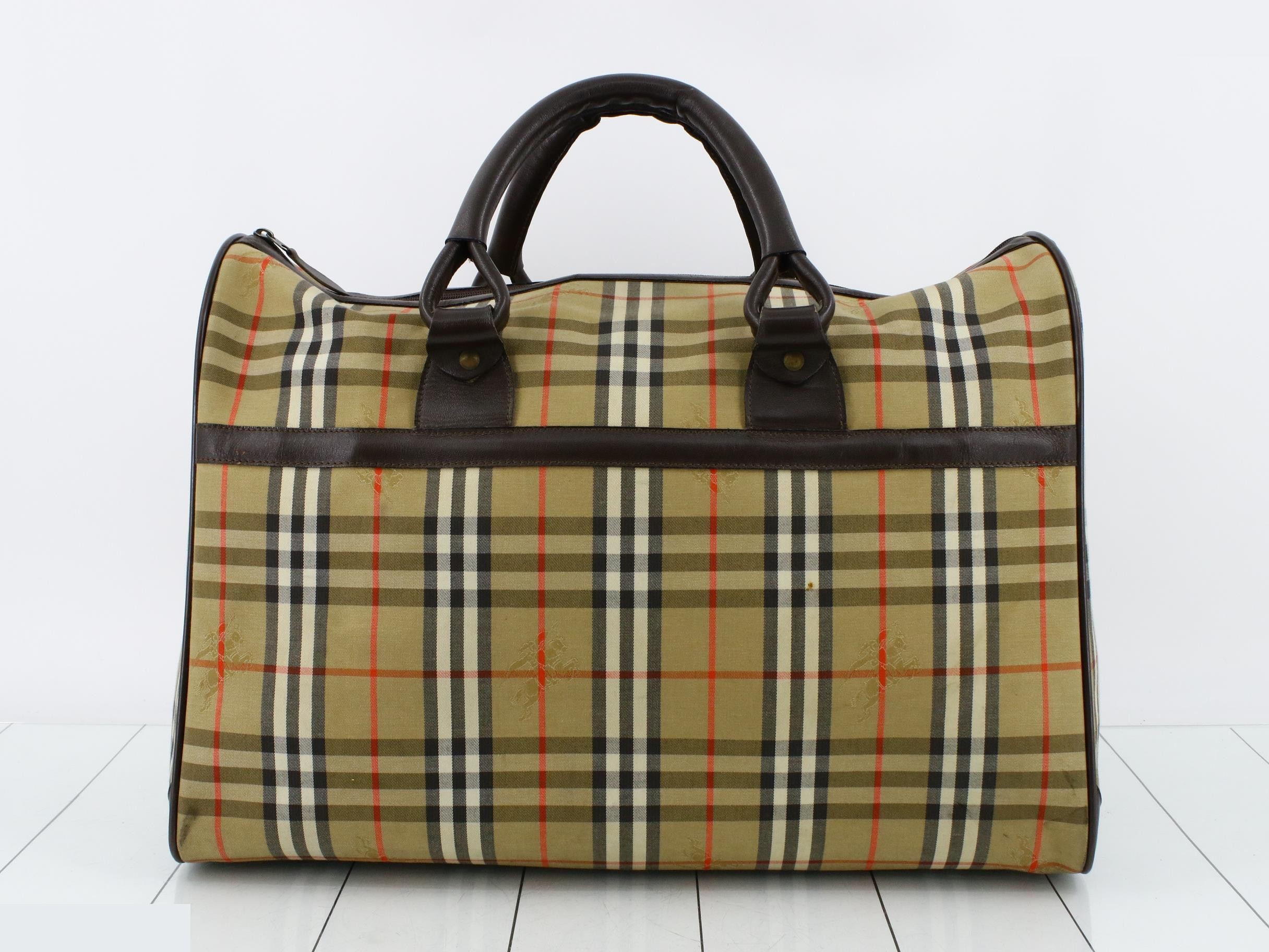 Burberrys Travel Bag, Nova Check Boston Bag, Check Pattern — view 2