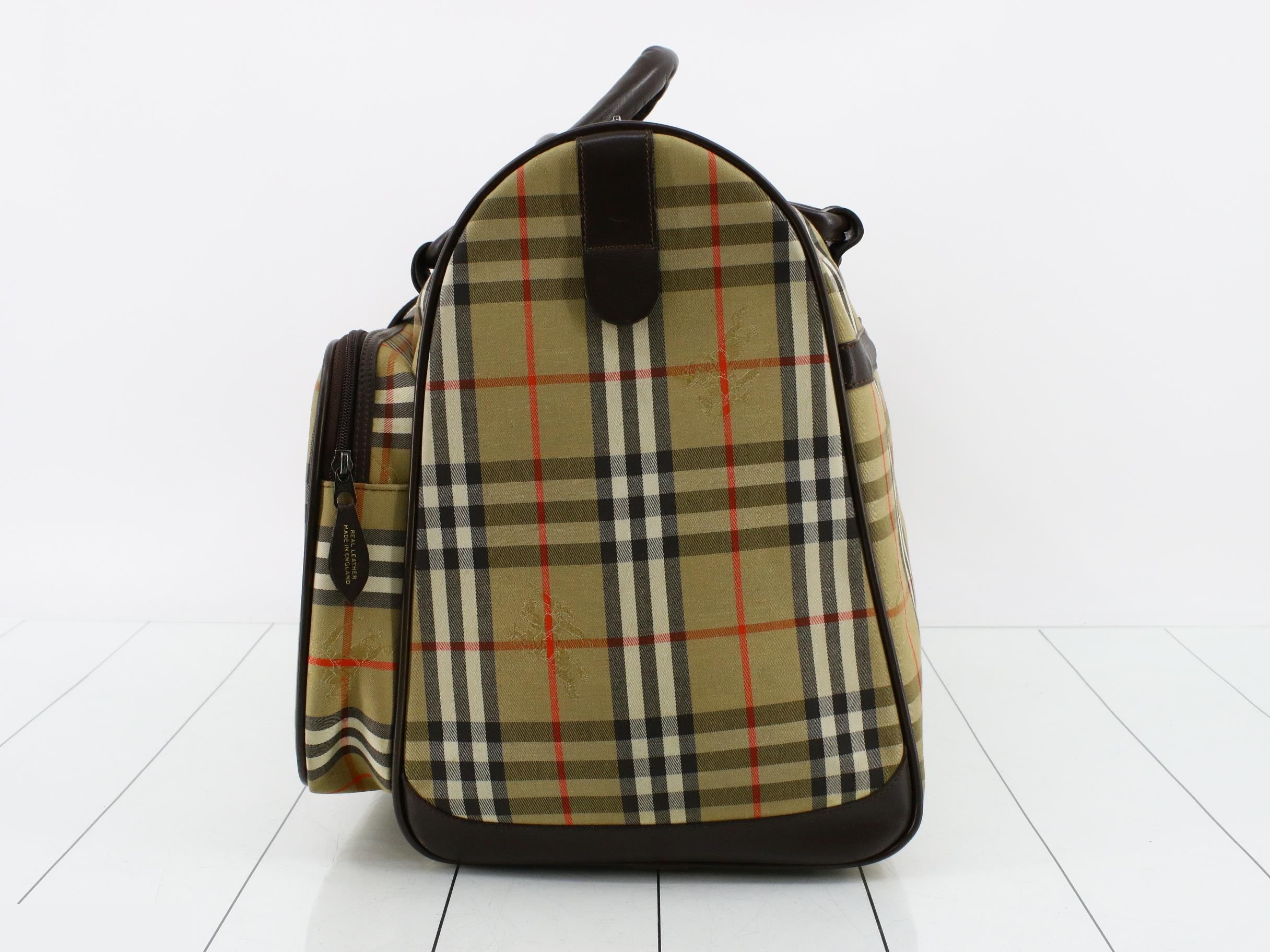 Burberrys Travel Bag, Nova Check Boston Bag, Check Pattern — view 3