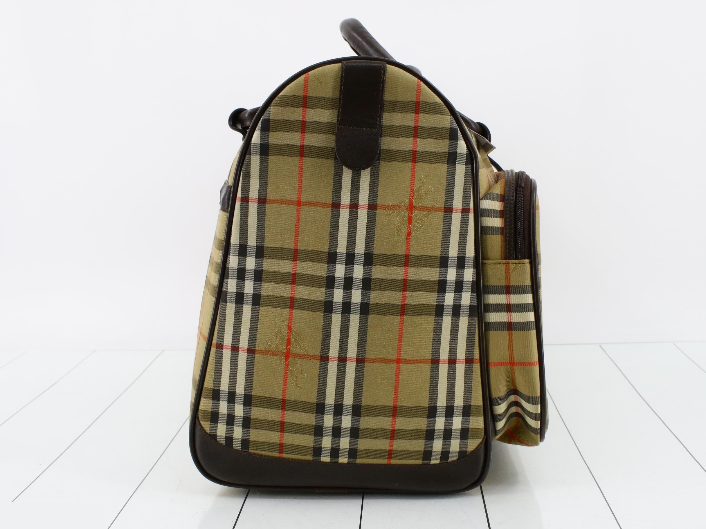 Burberrys Travel Bag, Nova Check Boston Bag, Check Pattern — view 4