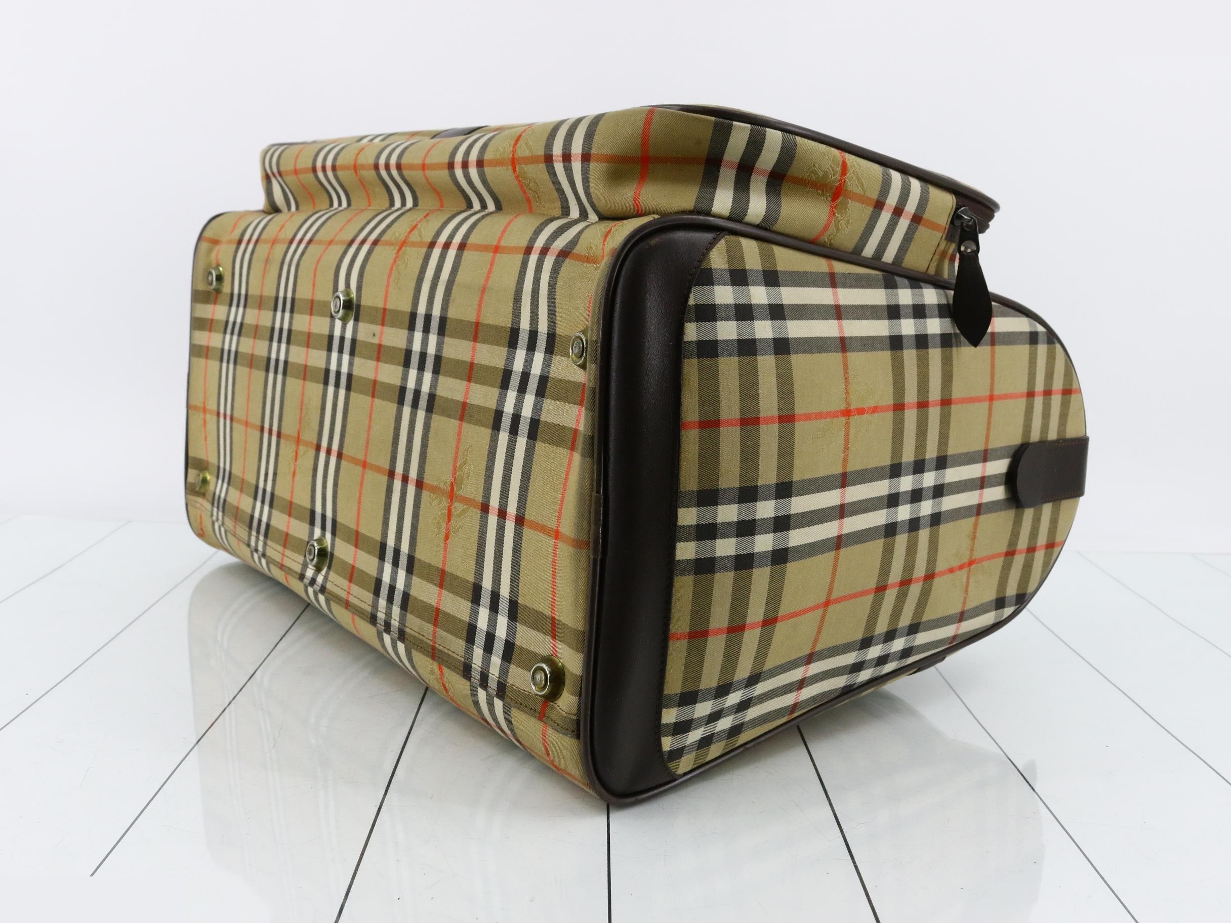 Burberrys Travel Bag, Nova Check Boston Bag, Check Pattern — view 6