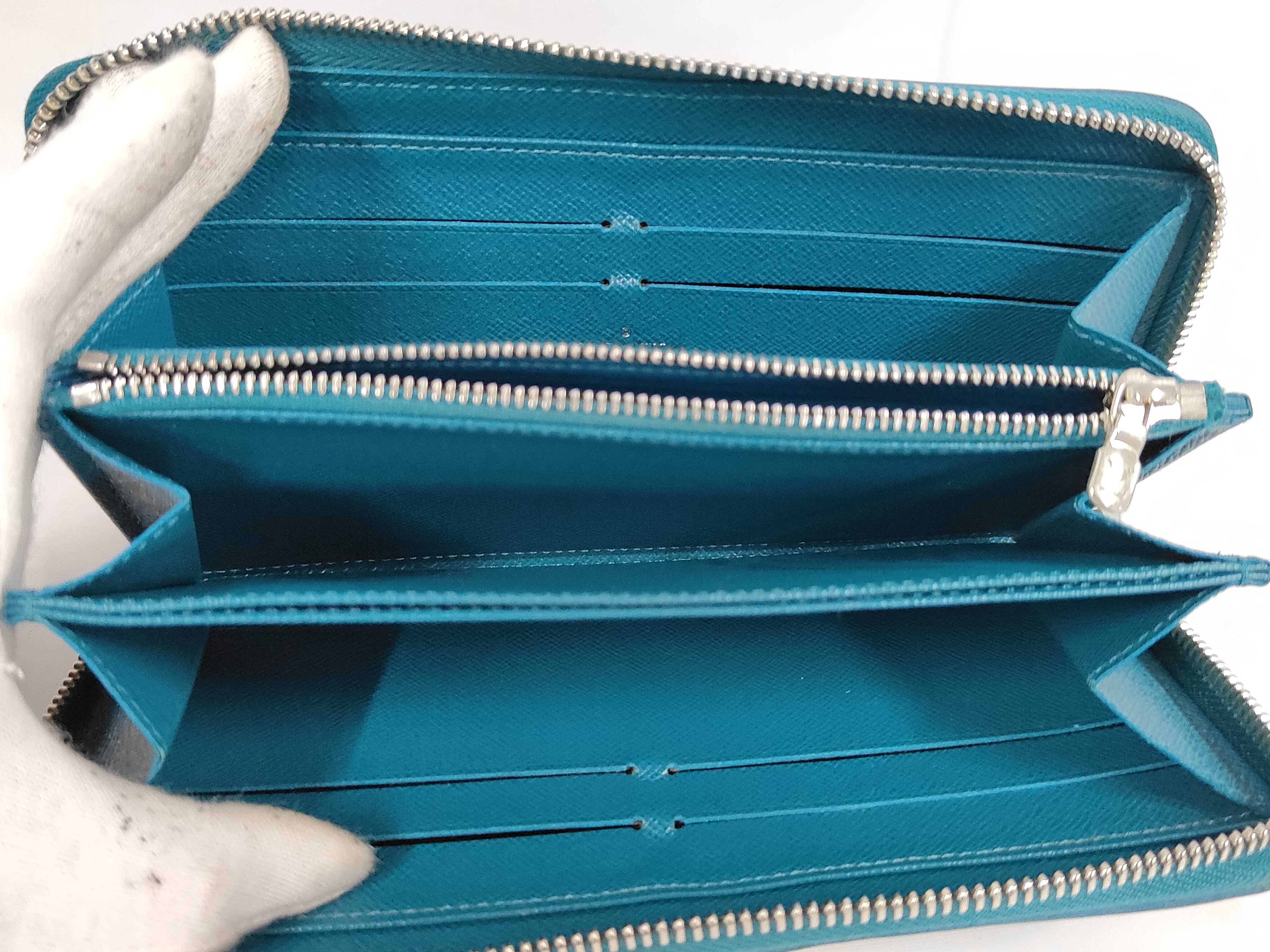 Epi Zippy Wallet Long Wallet Cyan M60311 CA0124 Wallet — view 10