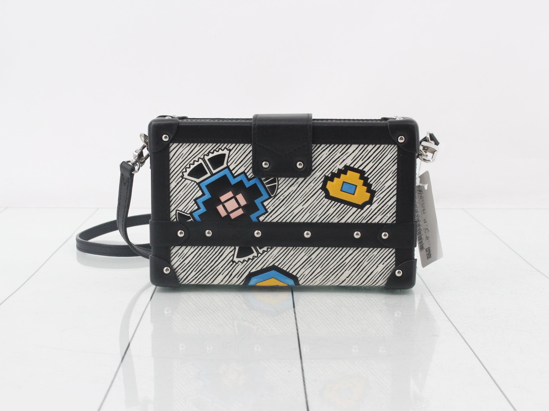 Petit Maltese Aztec Epi Leather Shoulder Bag, 2015 Model, Silver Hardware — view 2