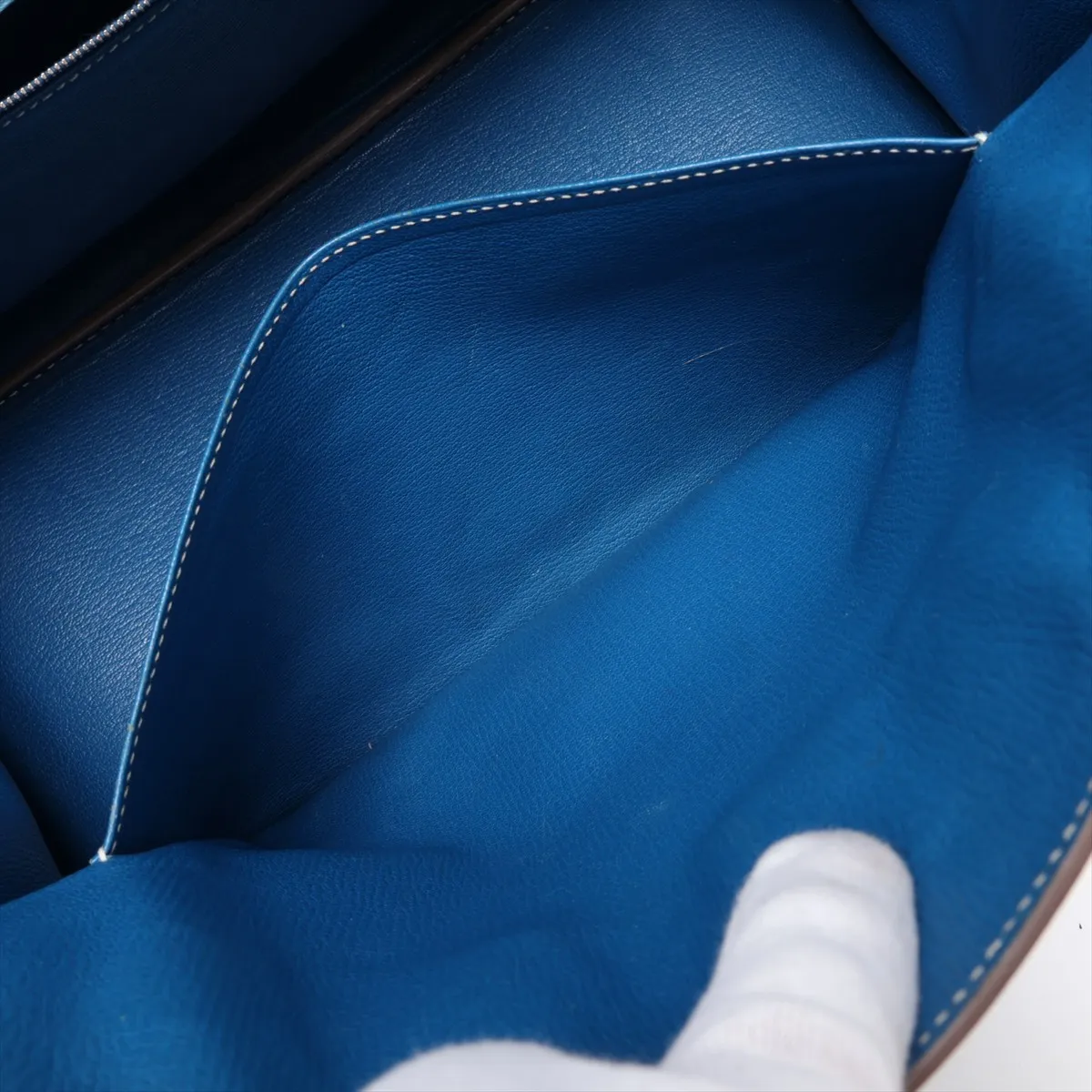 [Individually packaged] Hermes Candy Birkin 35 Veau Epsom Celeste x Mykonos Silver Hardware O: 2011 — view 8