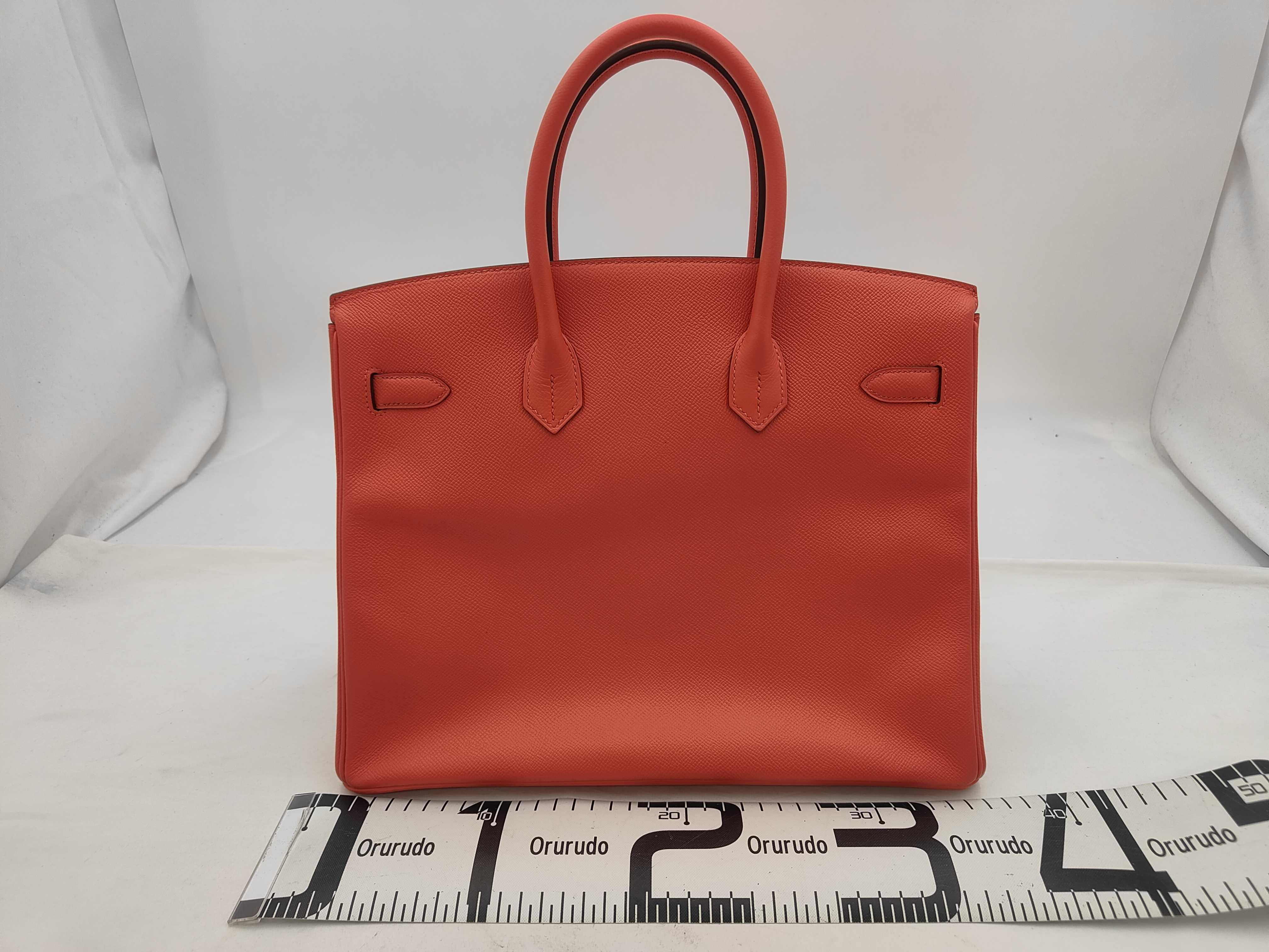 Birkin 35 Orange Handbag — view 2