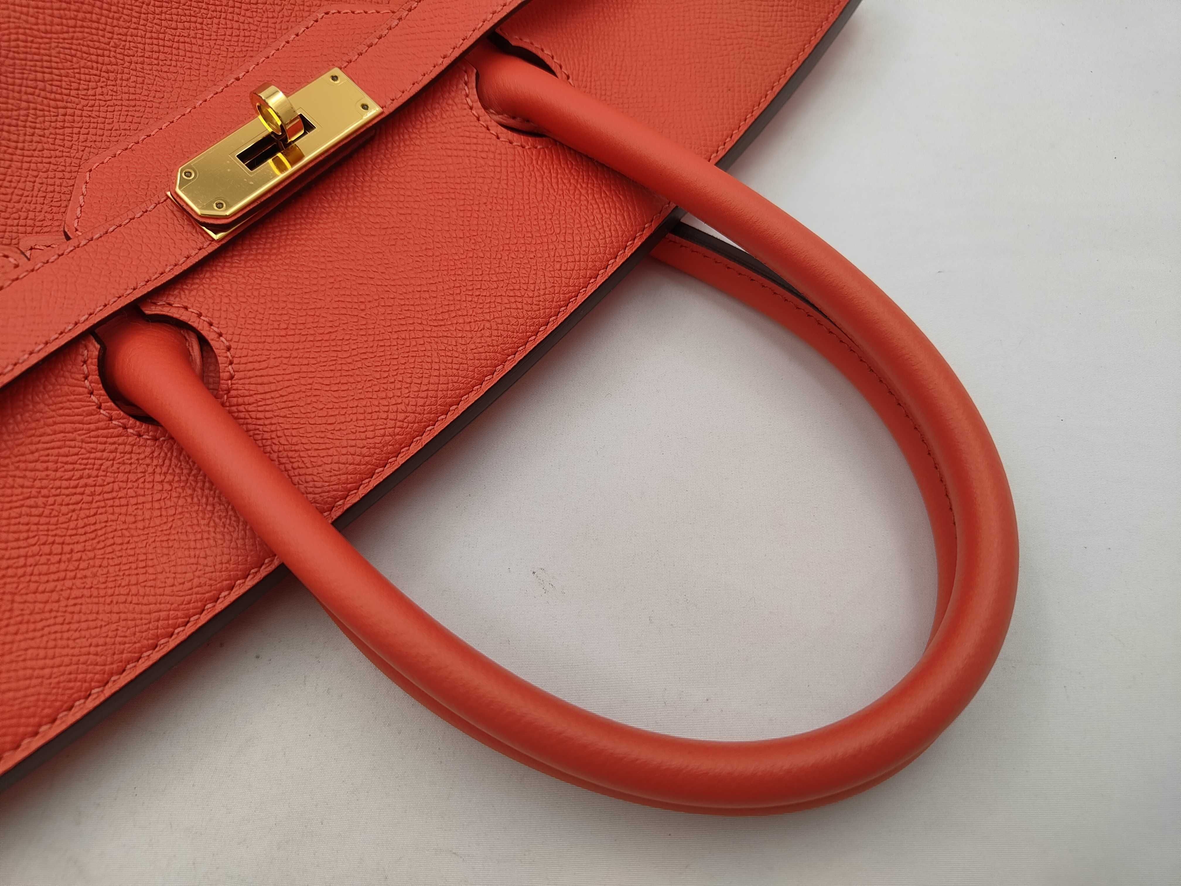 Birkin 35 Orange Handbag — view 3