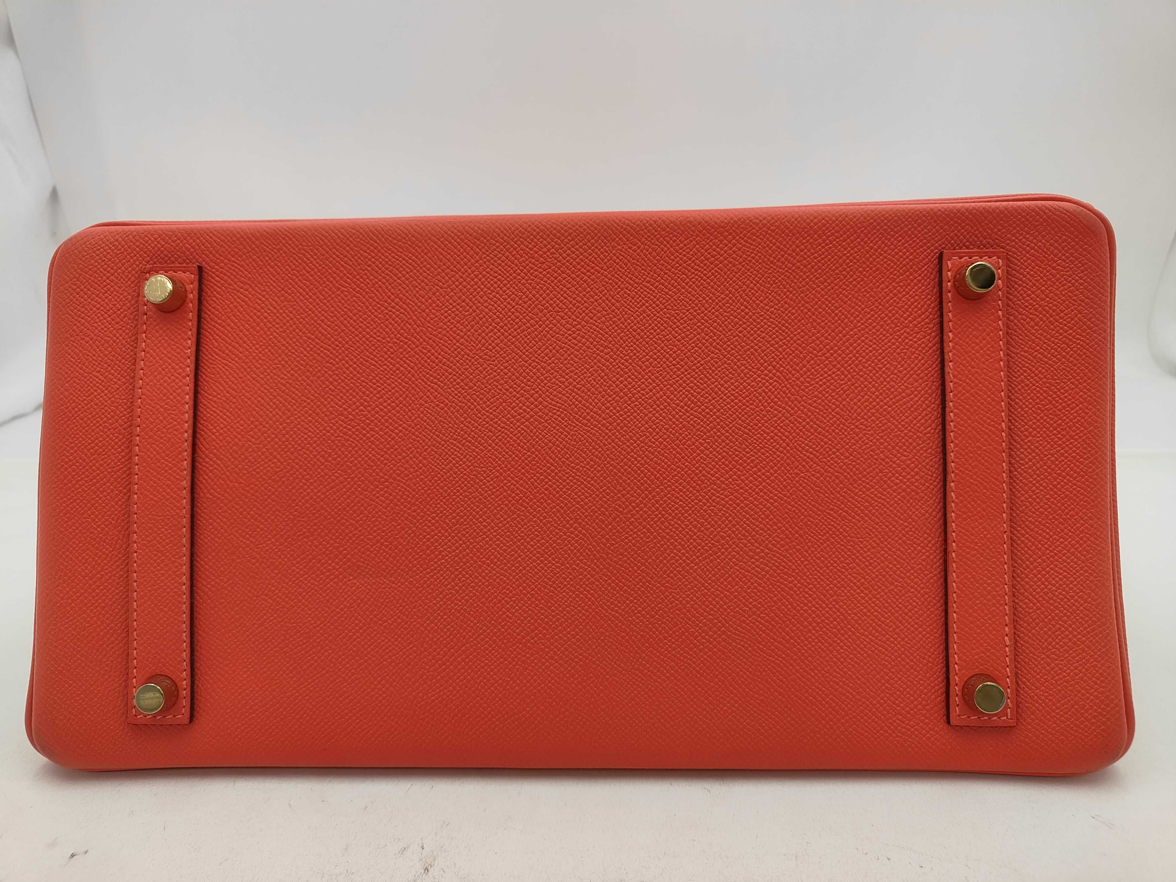 Birkin 35 Orange Handbag — view 7