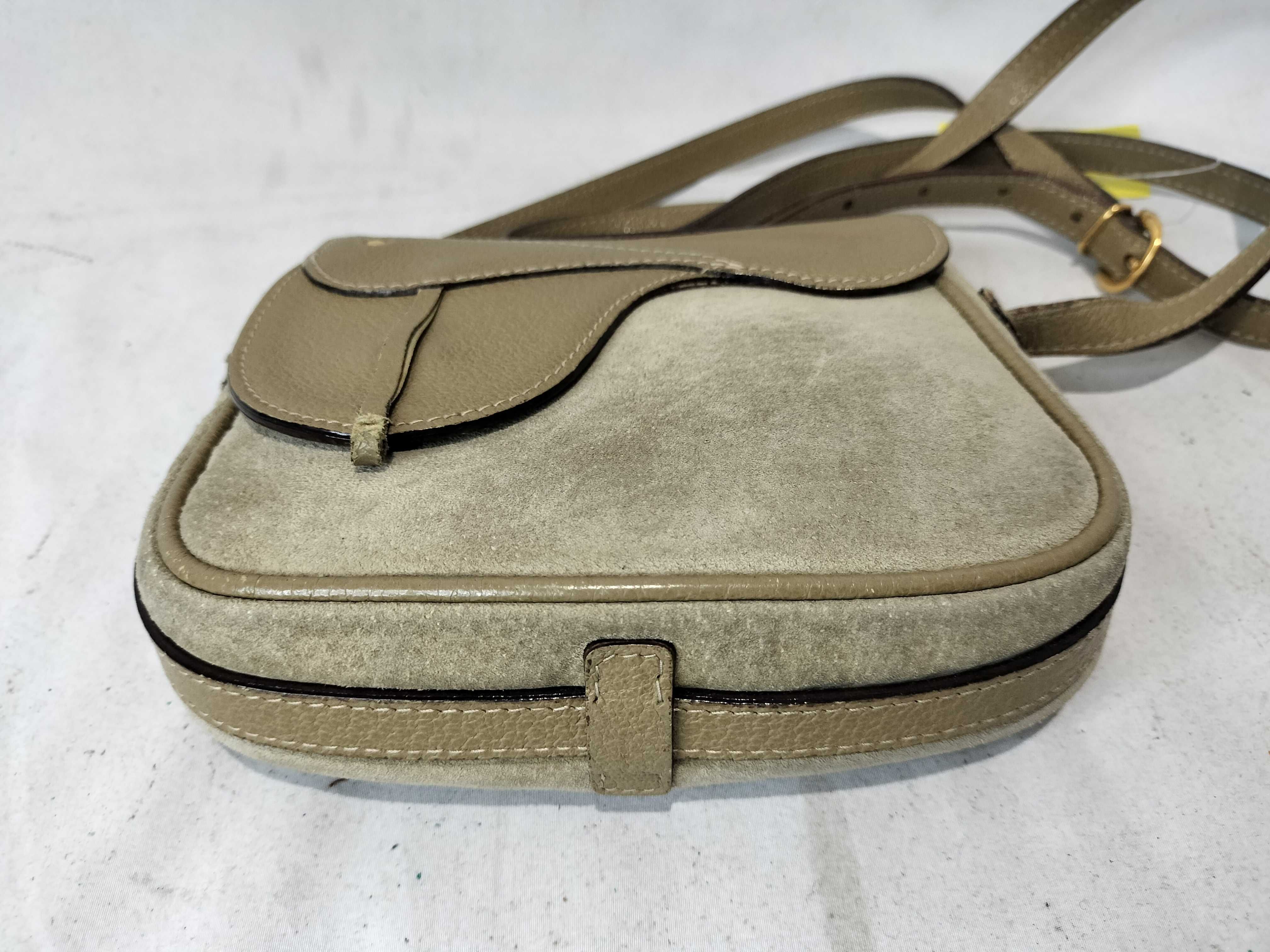 Vintage Suede Shoulder Bag (2-Way) - Charm missing (available separately) — view 7