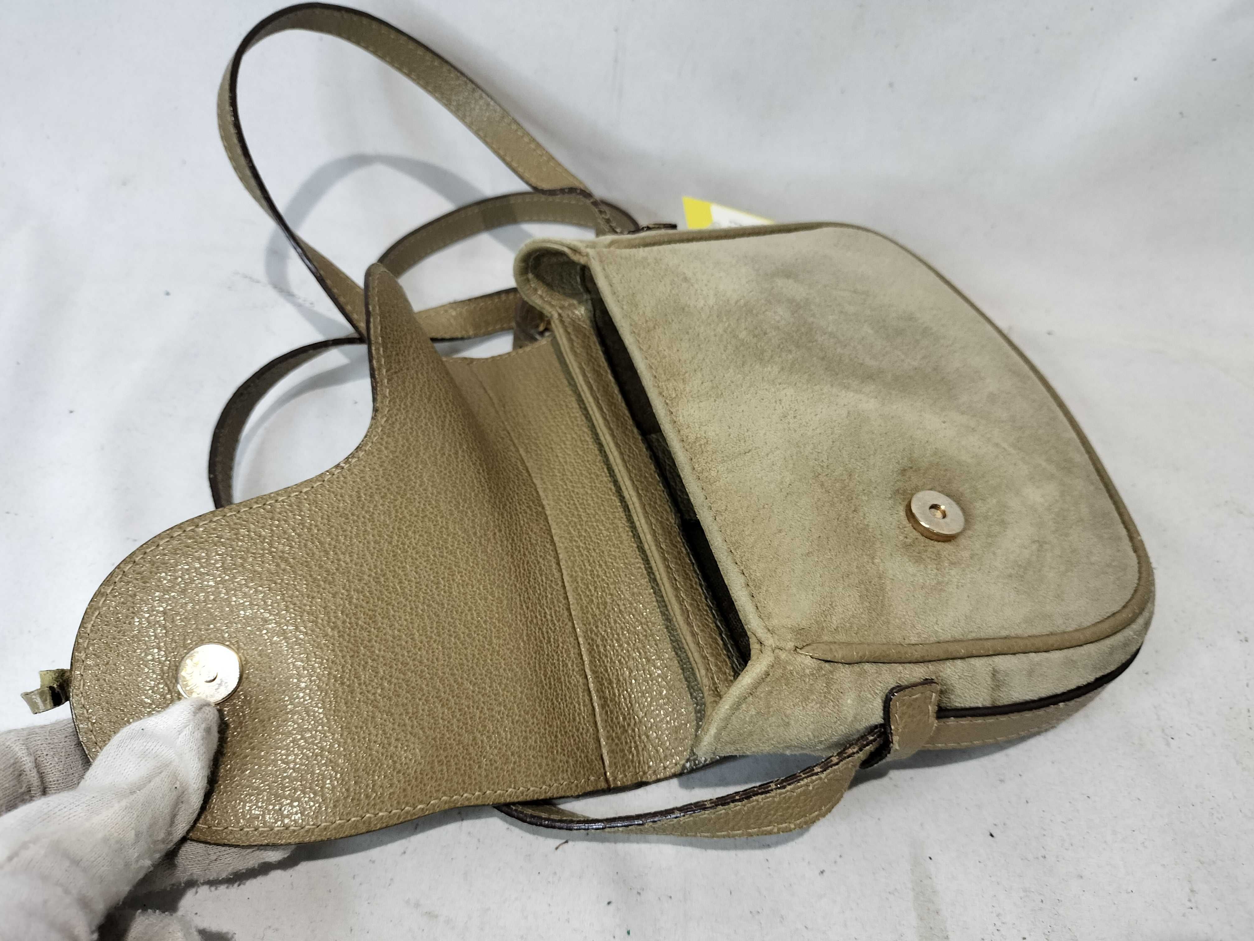 Vintage Suede Shoulder Bag (2-Way) - Charm missing (available separately) — view 8