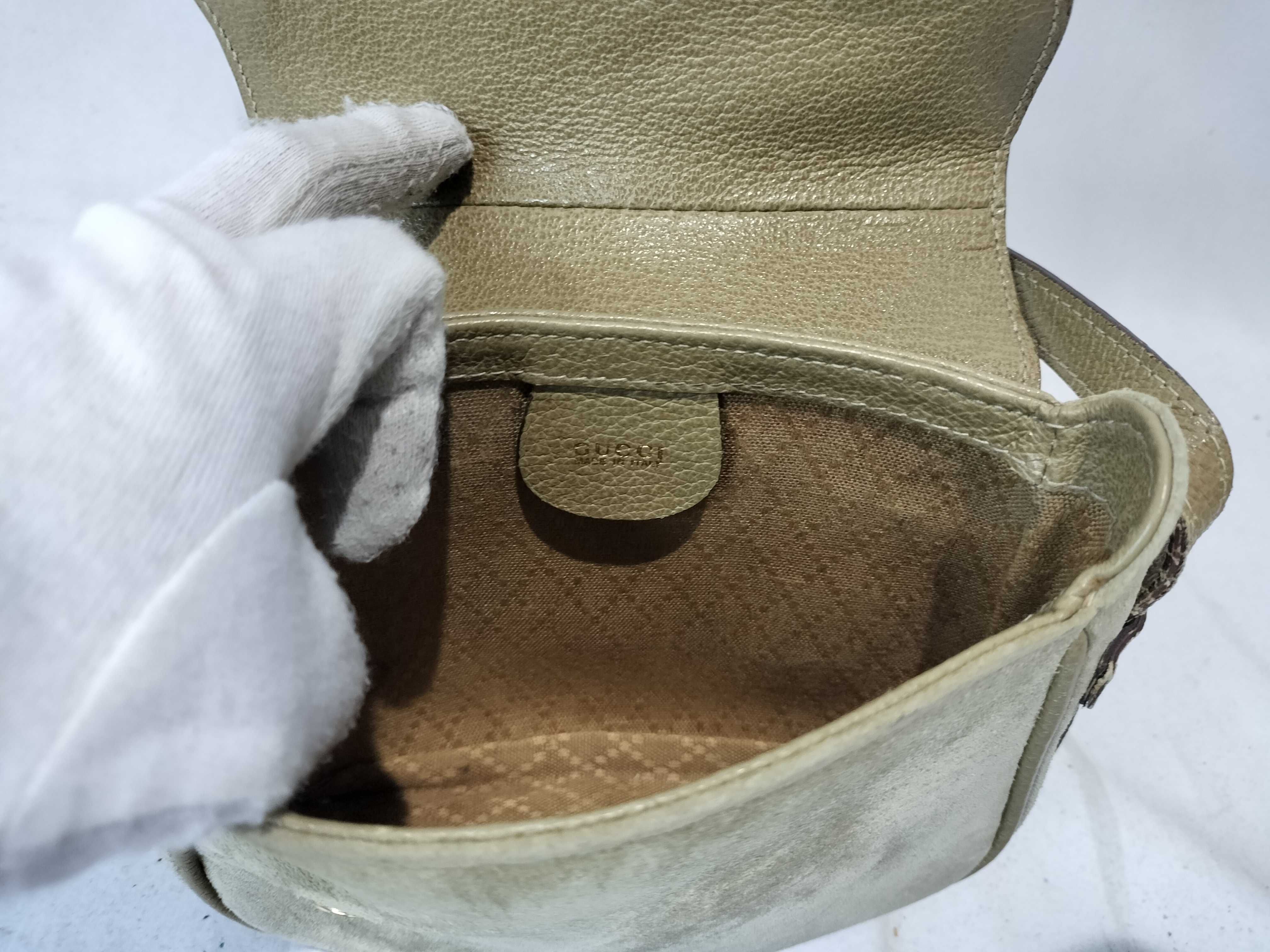Vintage Suede Shoulder Bag (2-Way) - Charm missing (available separately) — view 9