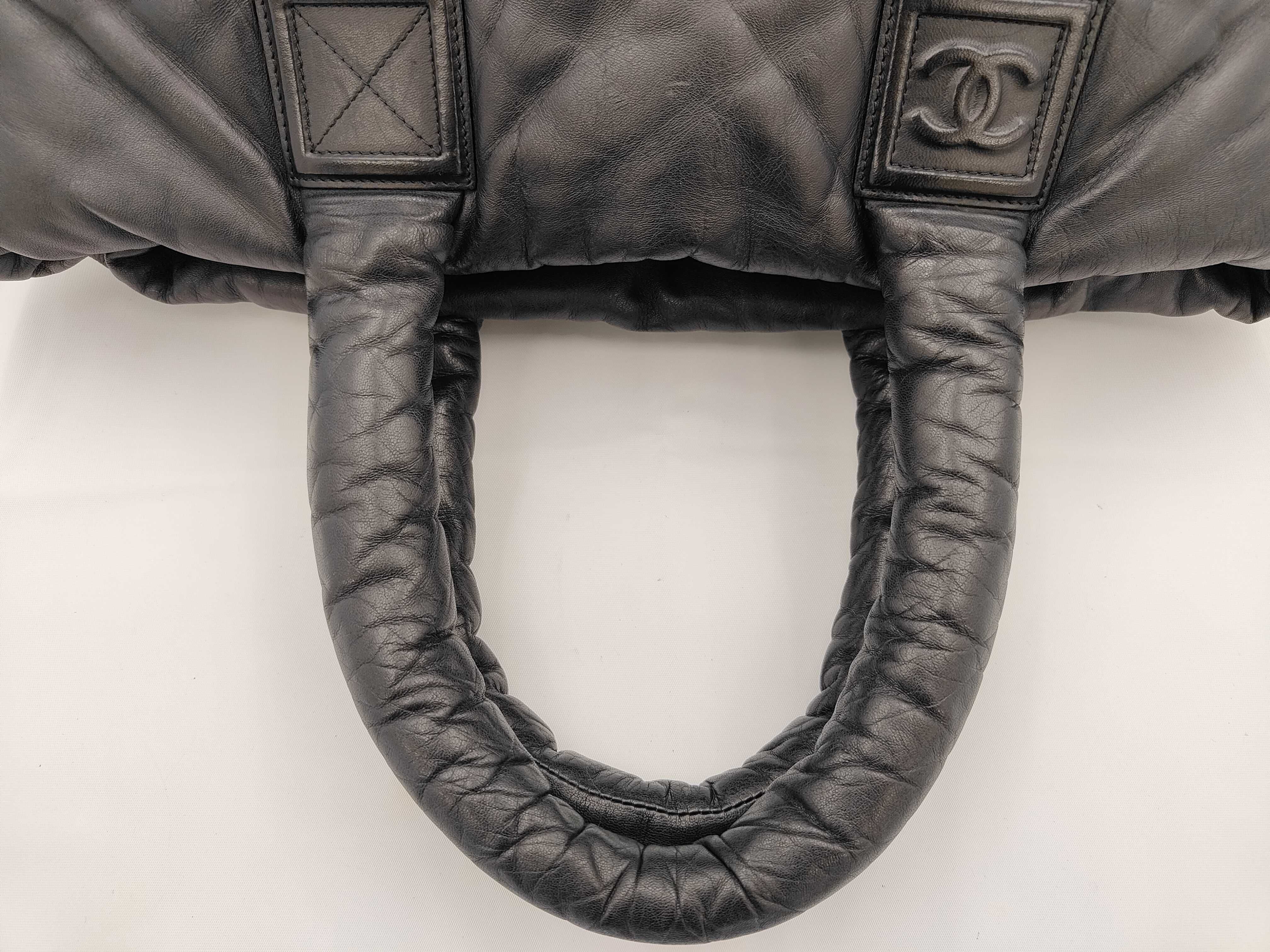Black Lambskin Coco Cocoon Tote Bag (Serial No. 13) — view 3