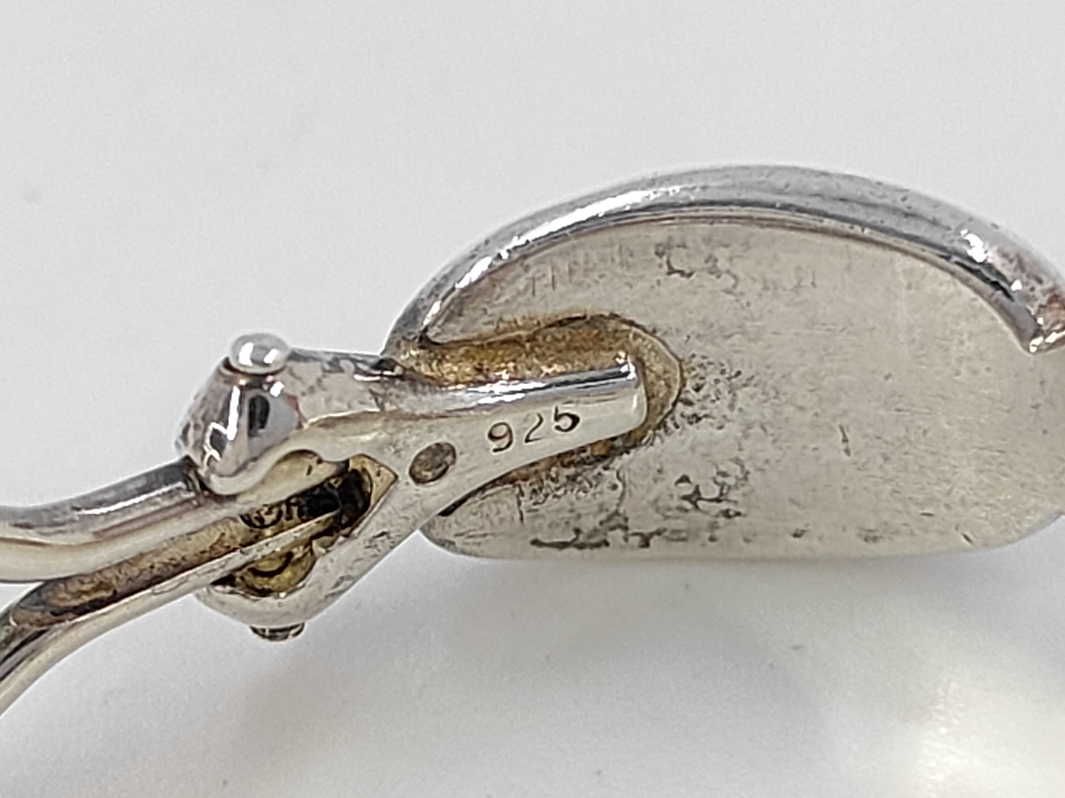 Logo Hoop Earrings, 925 Sterling Silver, 13.0g — view 5