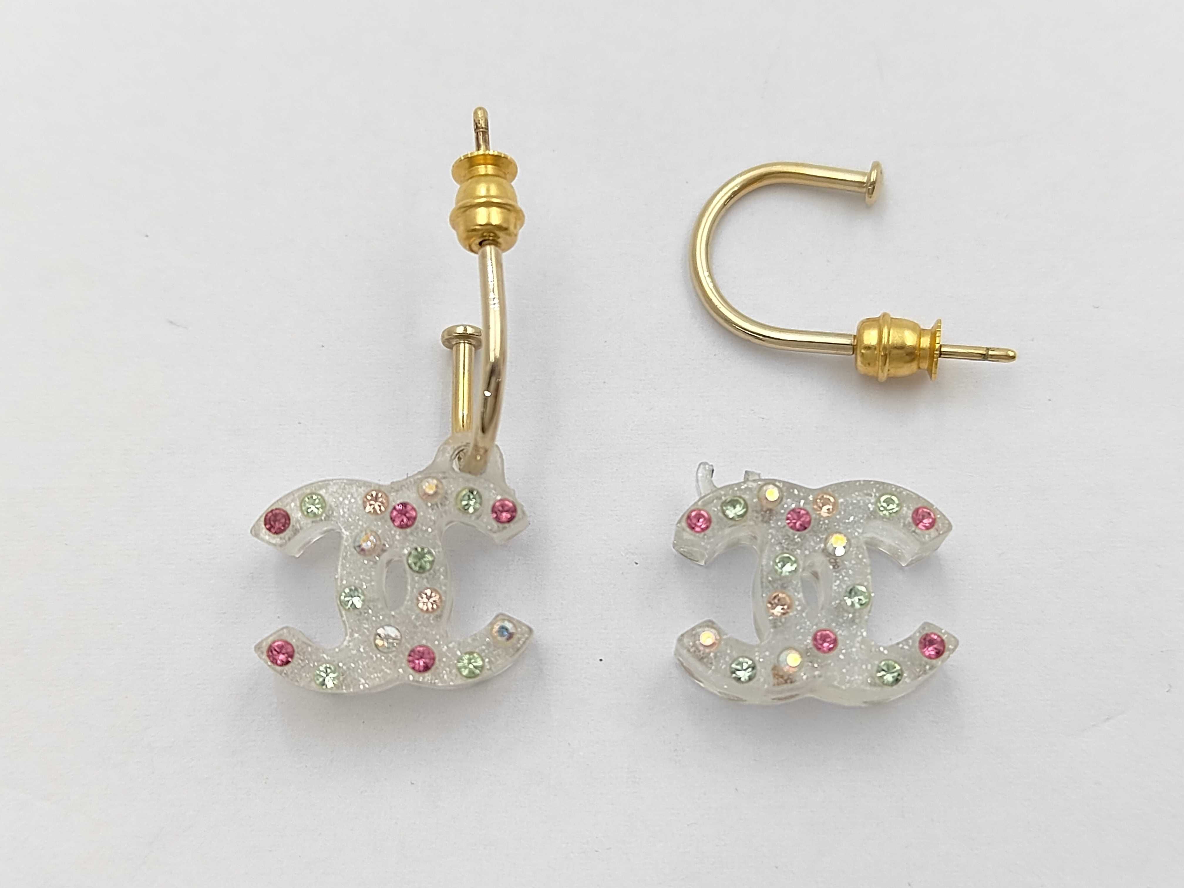 Hoop Earrings, Coco Mark, Multicolor Stone, 04A Earrings