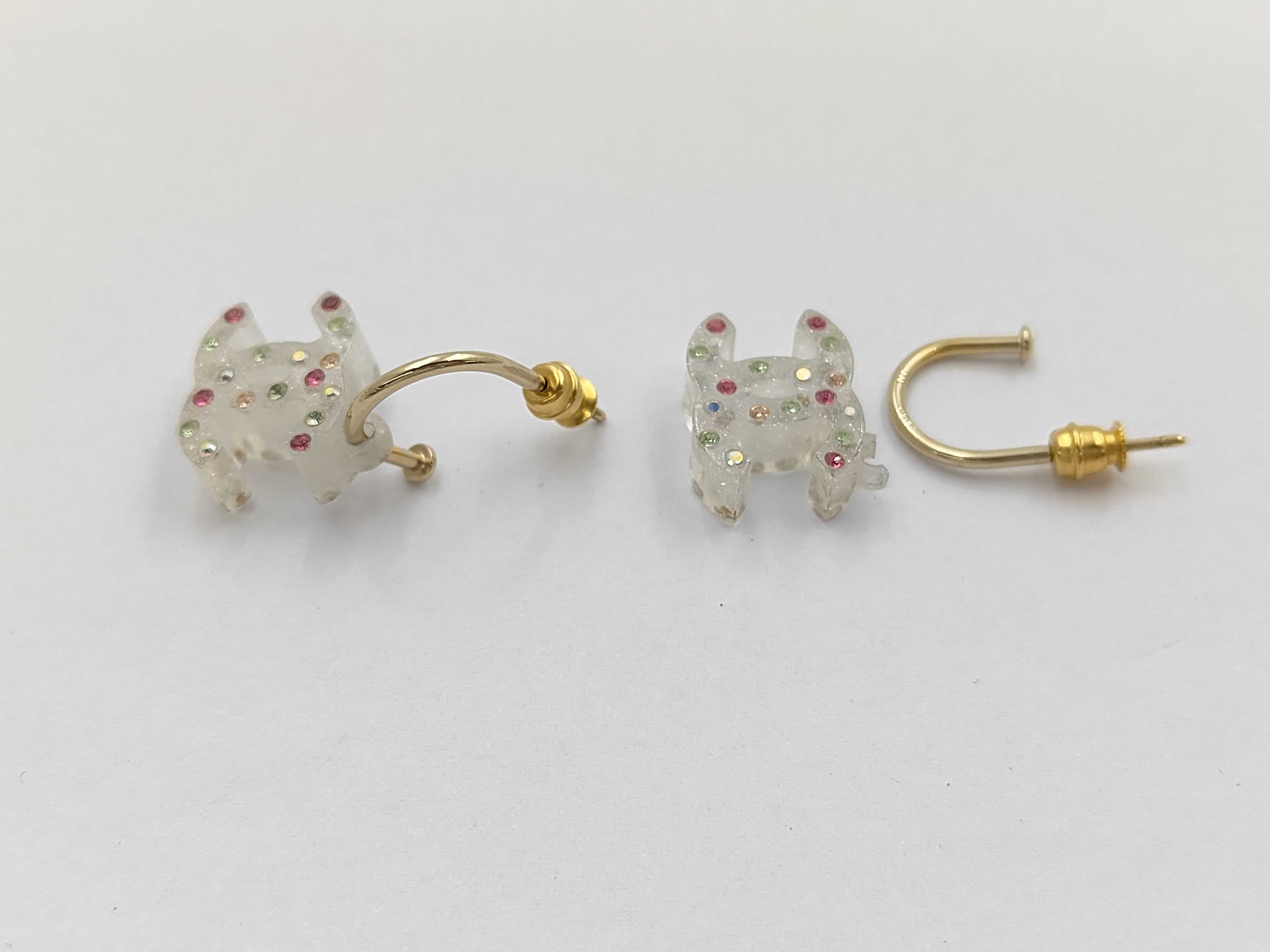 Hoop Earrings, Coco Mark, Multicolor Stone, 04A Earrings — view 3