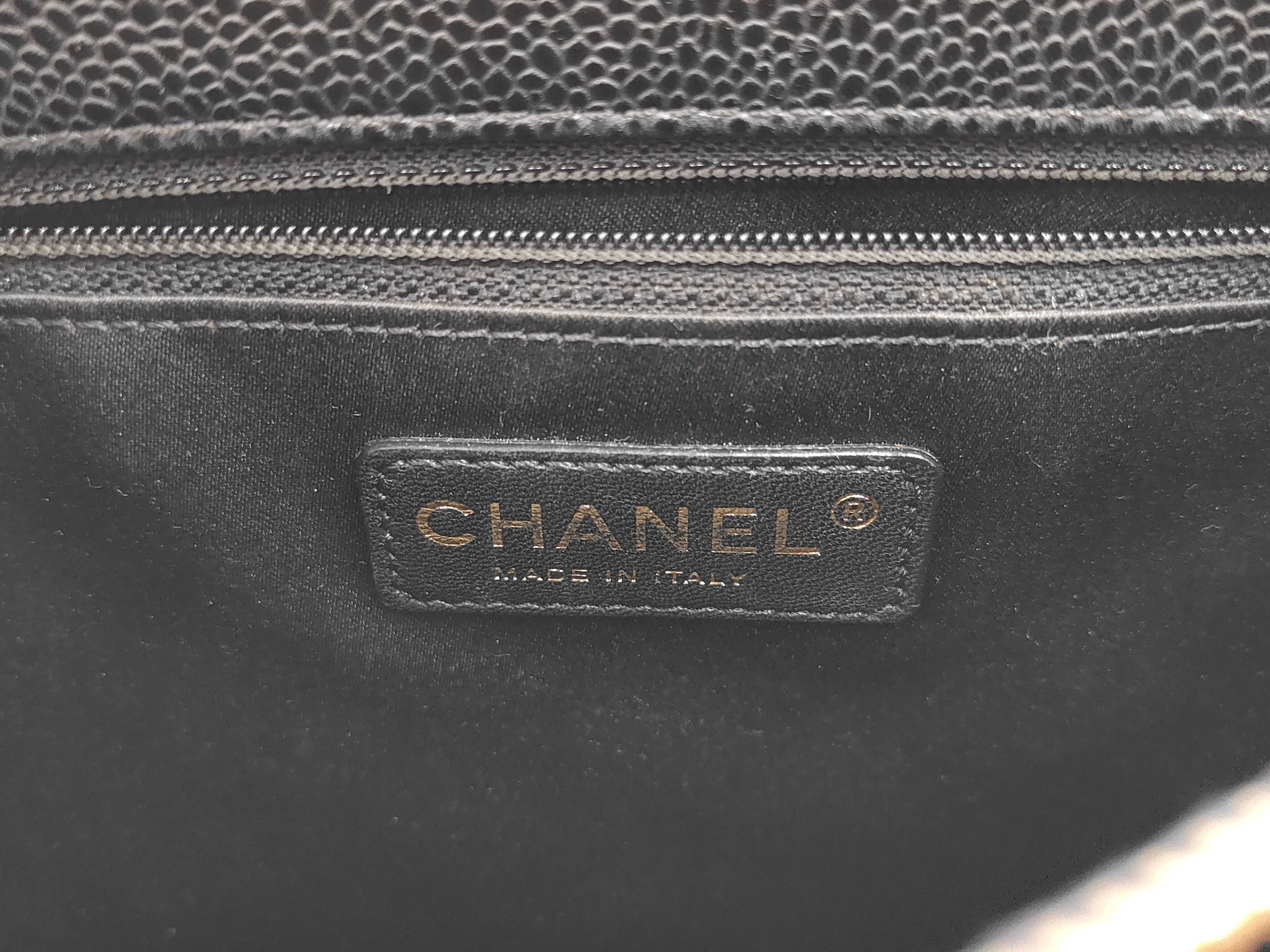 GST Caviar Skin Tote Bag, Black with Gold Hardware, 19439382 (Serial Number 15-series), A50995, 15713018 (Tote Bag) — view 9