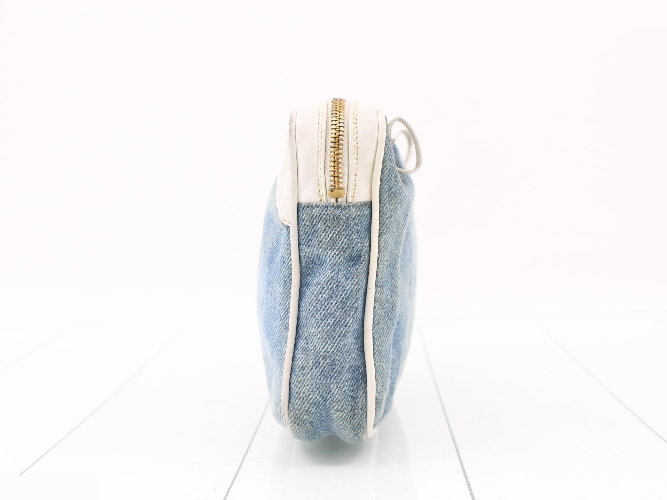 Waist bag, denim, Coco Mark, white — view 3