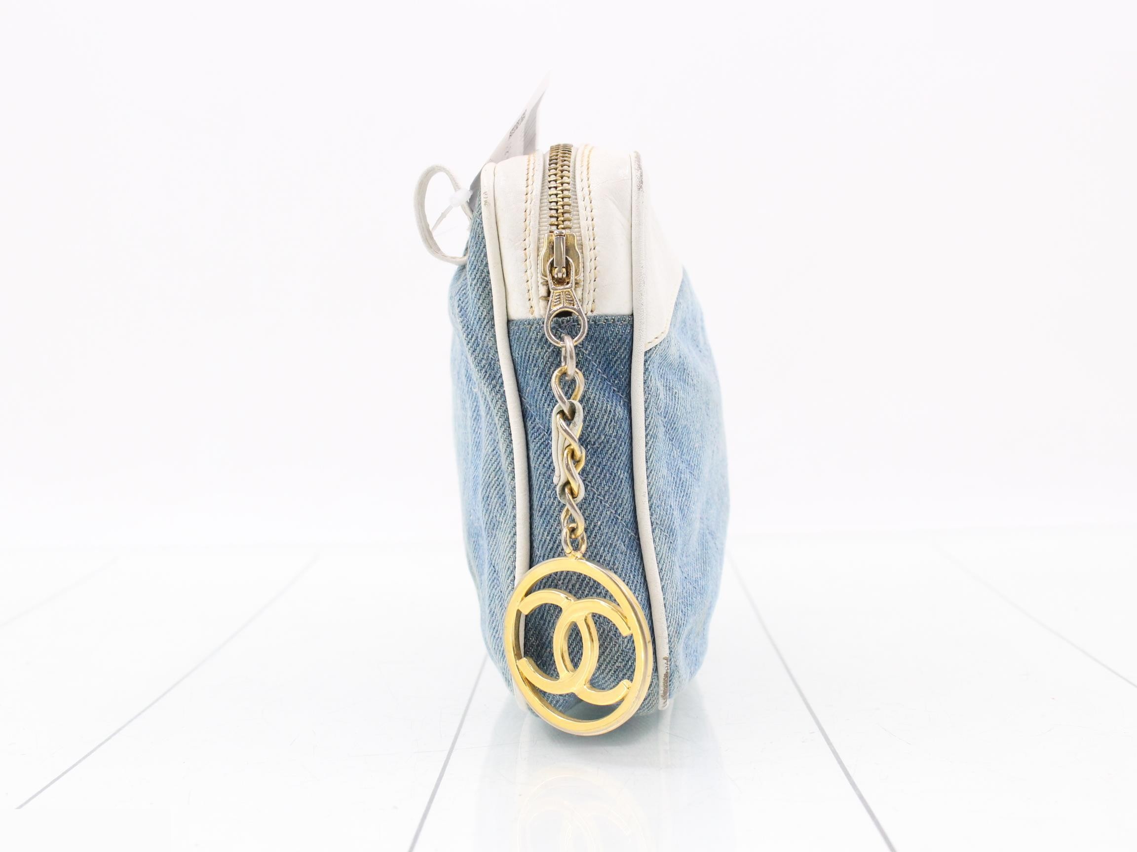 Waist bag, denim, Coco Mark, white — view 4