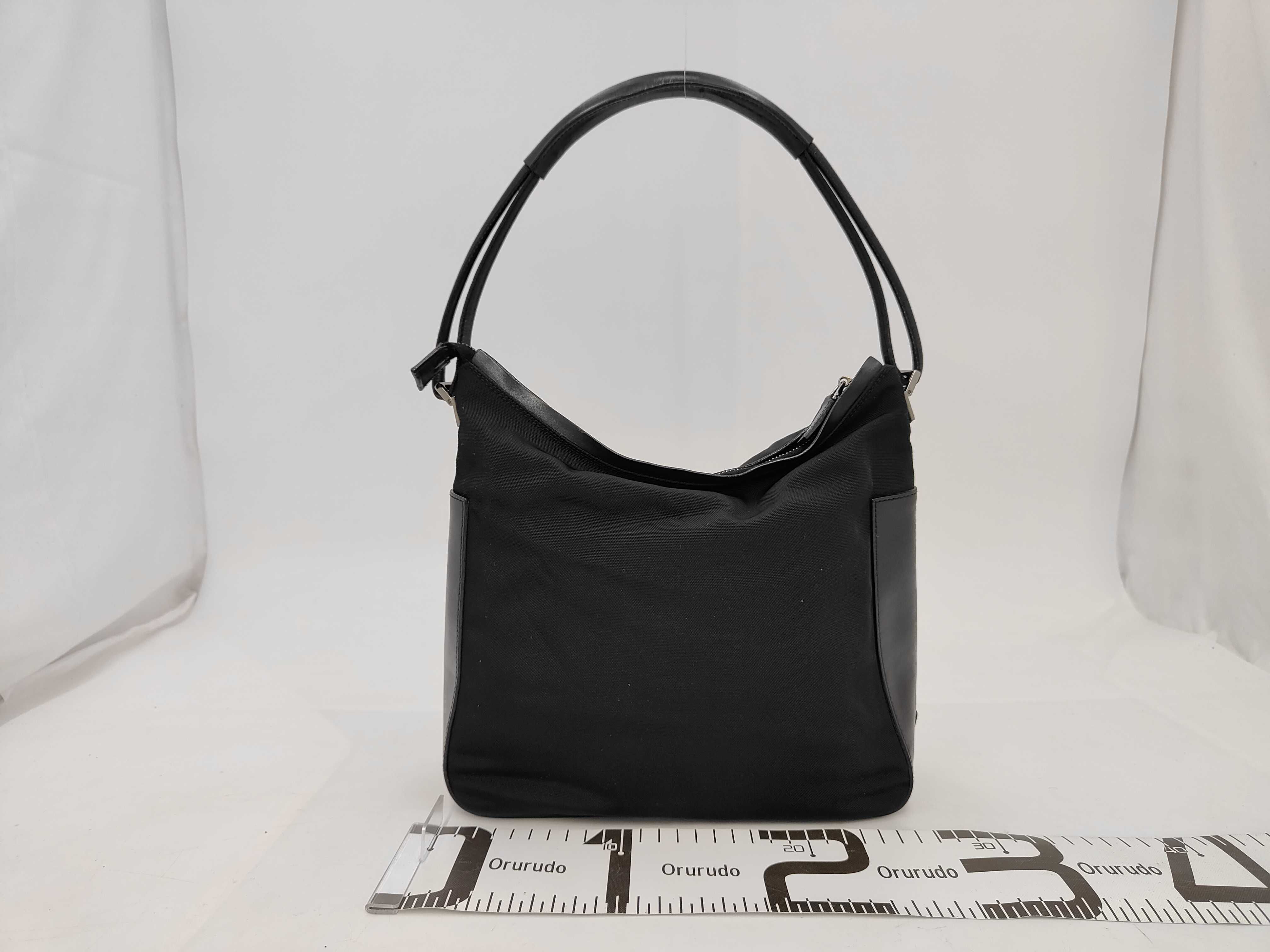001.3766 Nylon x Leather Shoulder Bag with Dust Bag — view 2