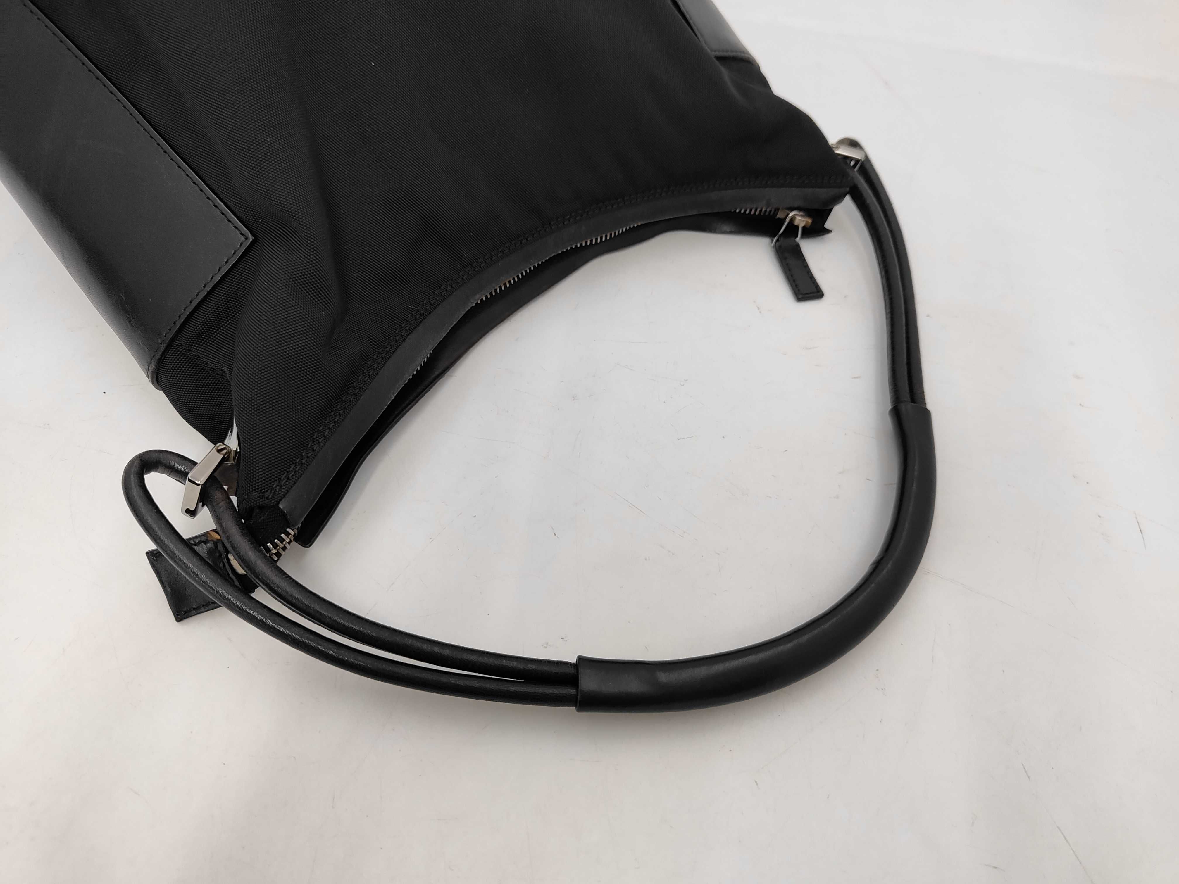 001.3766 Nylon x Leather Shoulder Bag with Dust Bag — view 3