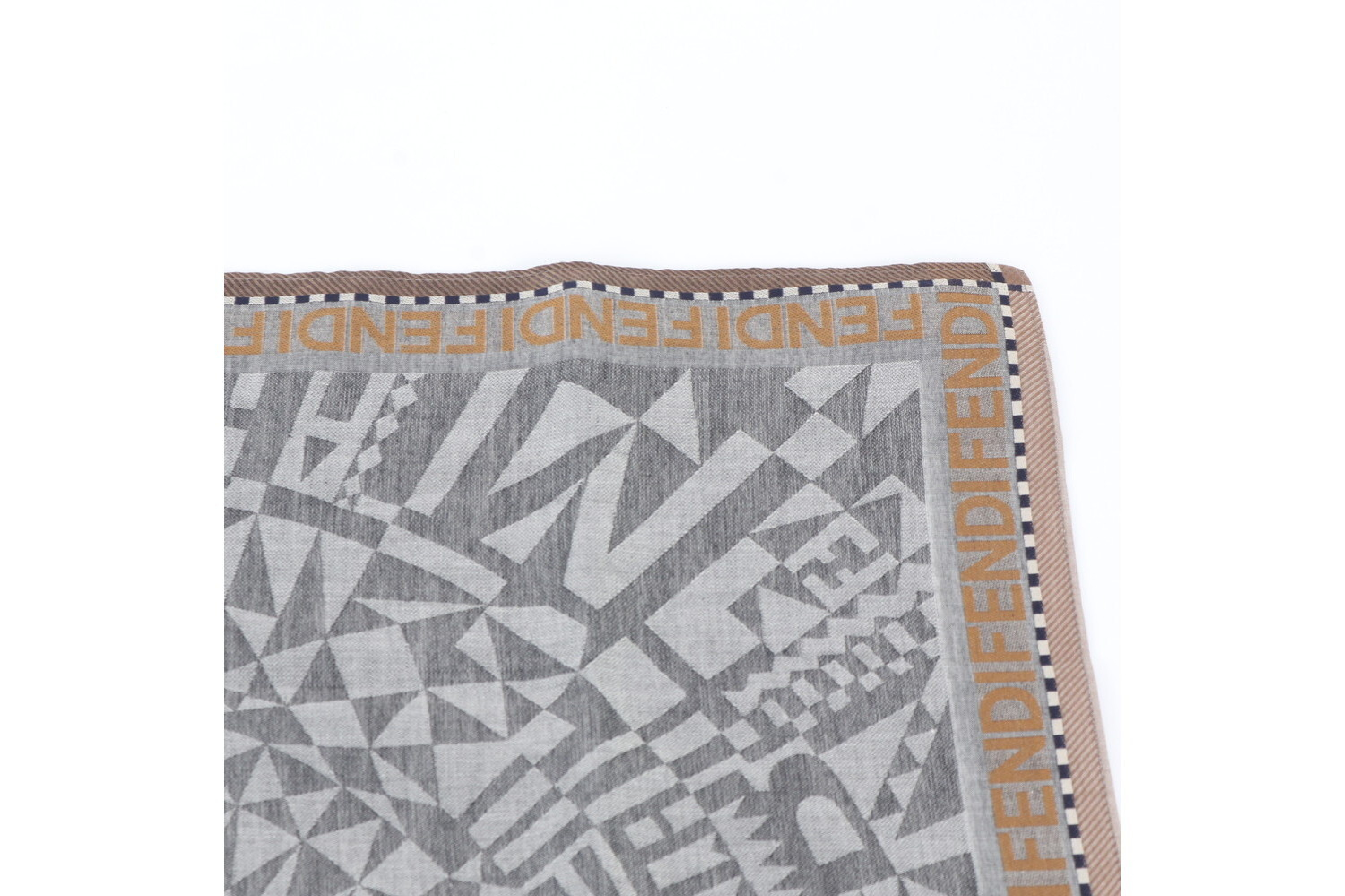 all-over geometric pattern scarf and other accessories — view 2