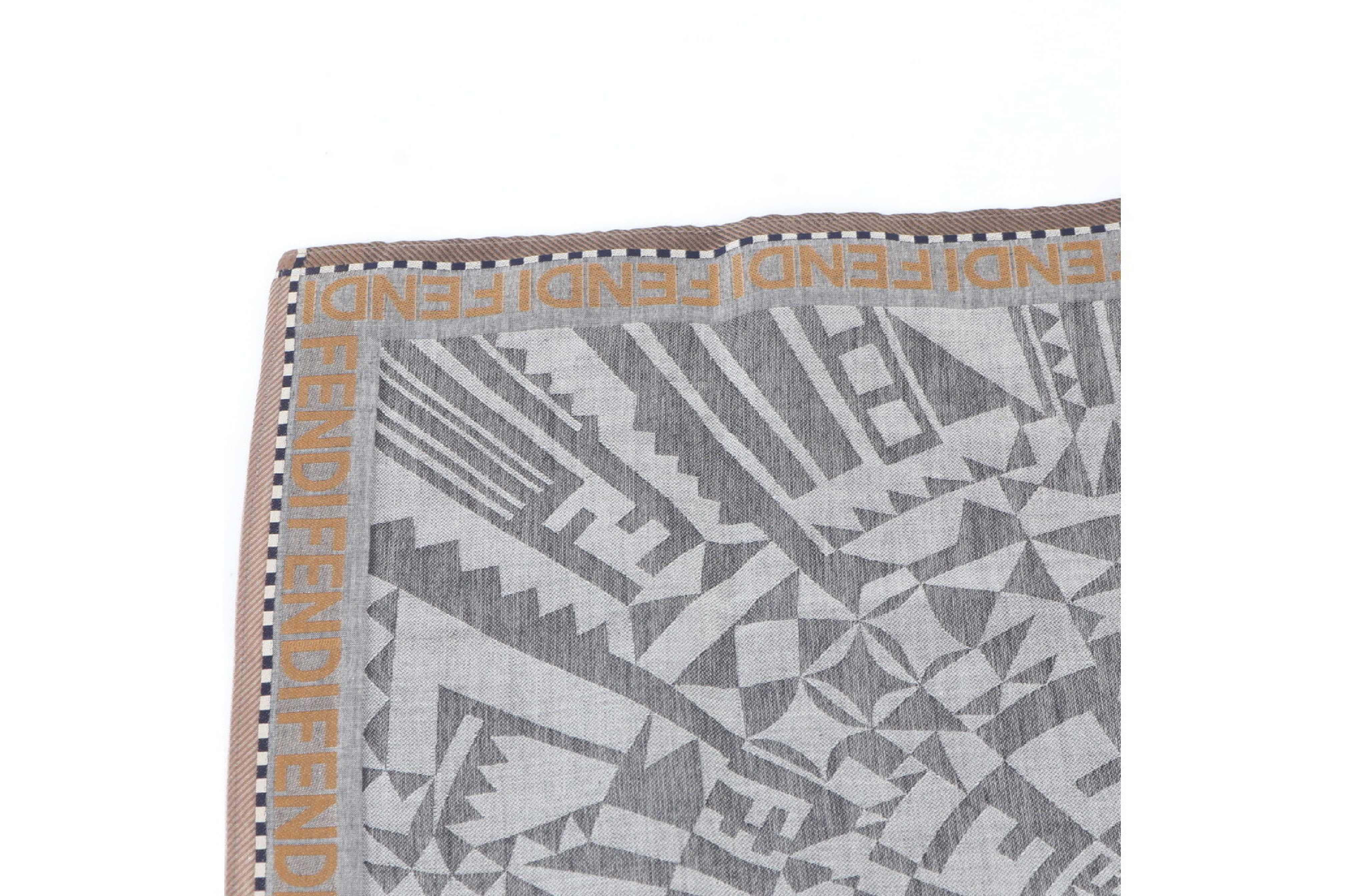all-over geometric pattern scarf and other accessories — view 3