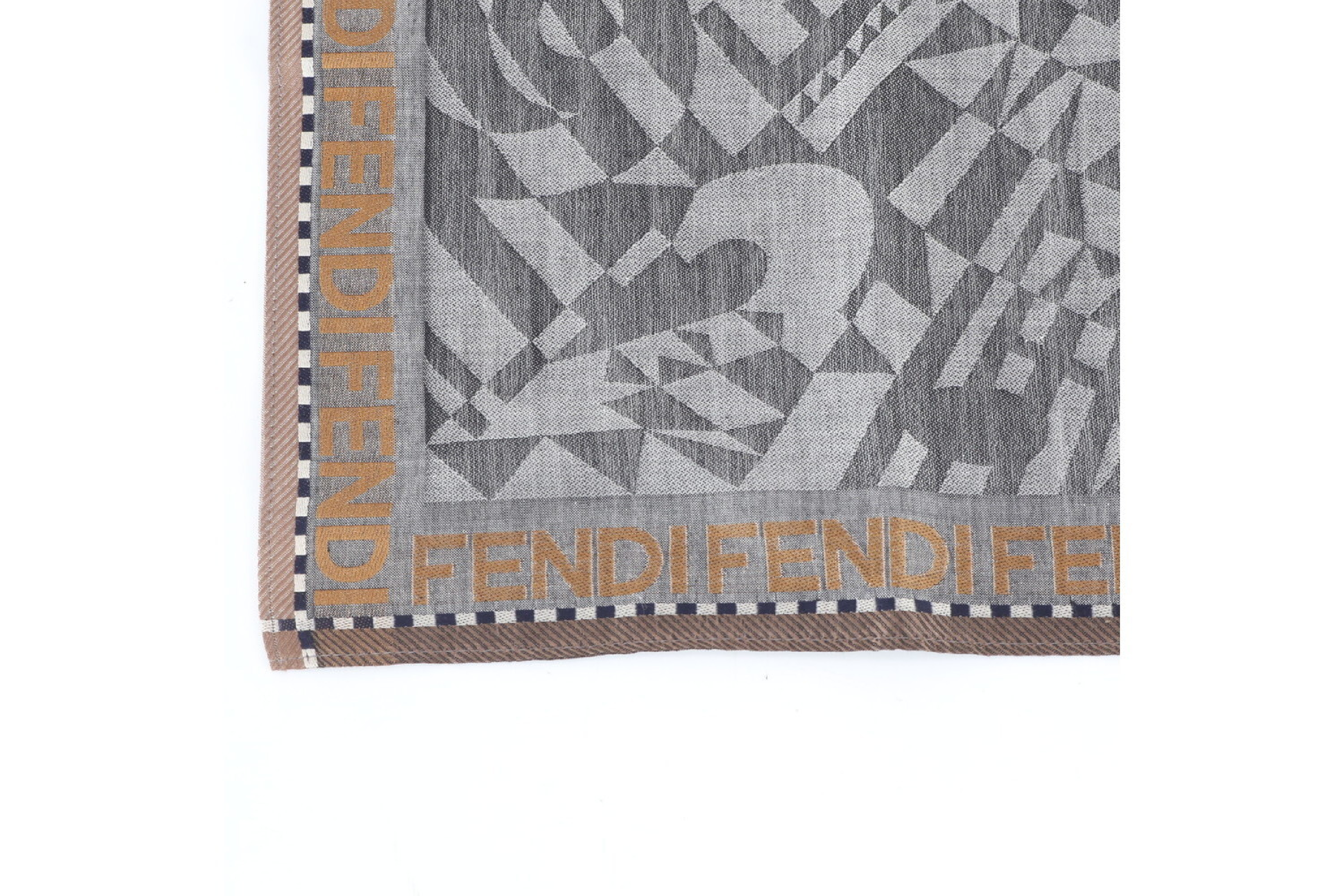 all-over geometric pattern scarf and other accessories — view 4