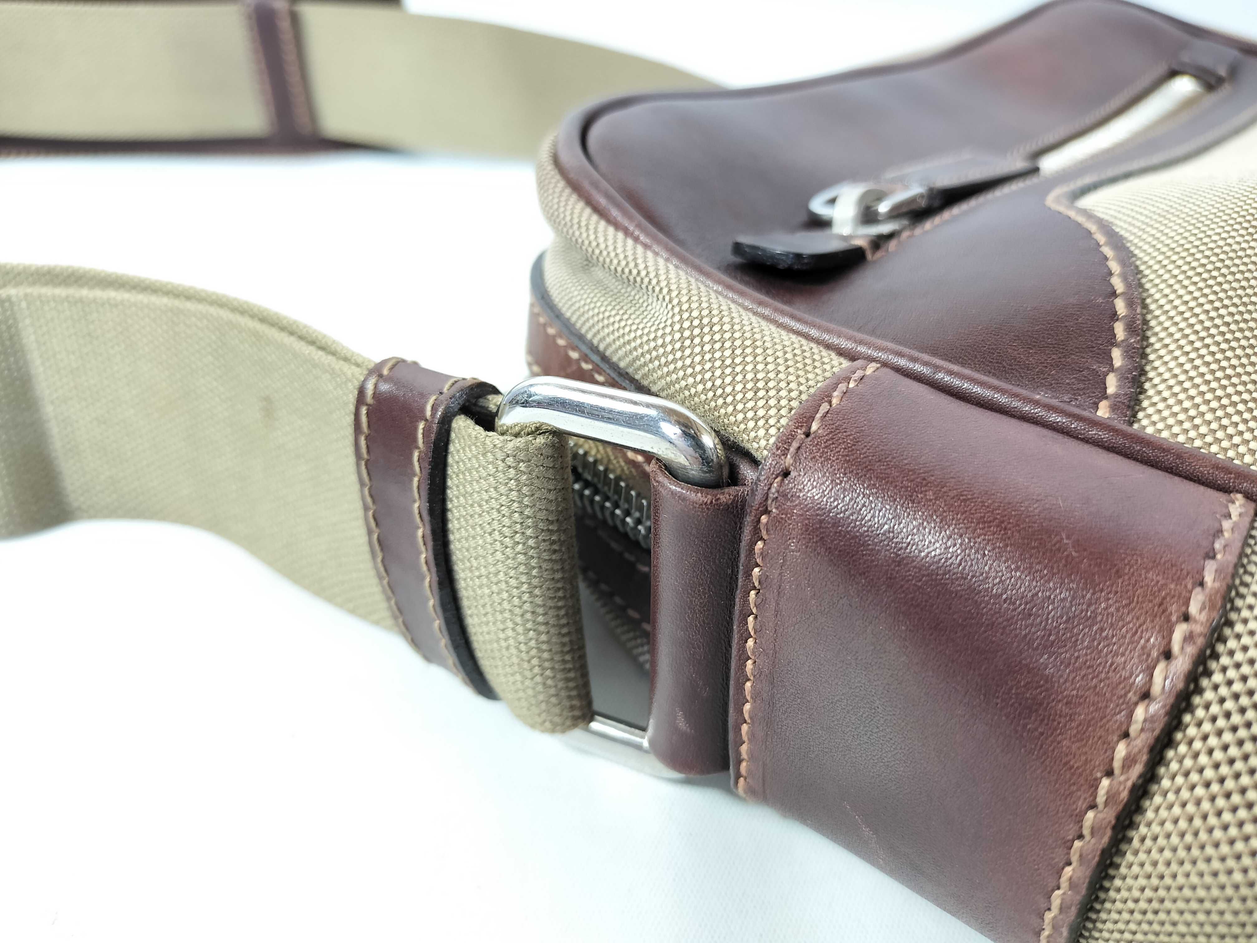 Canvas Leather Shoulder Bag — view 4