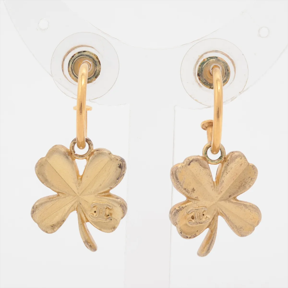 Cocomark Clover Earrings (for both ears) GP Gold — view 2