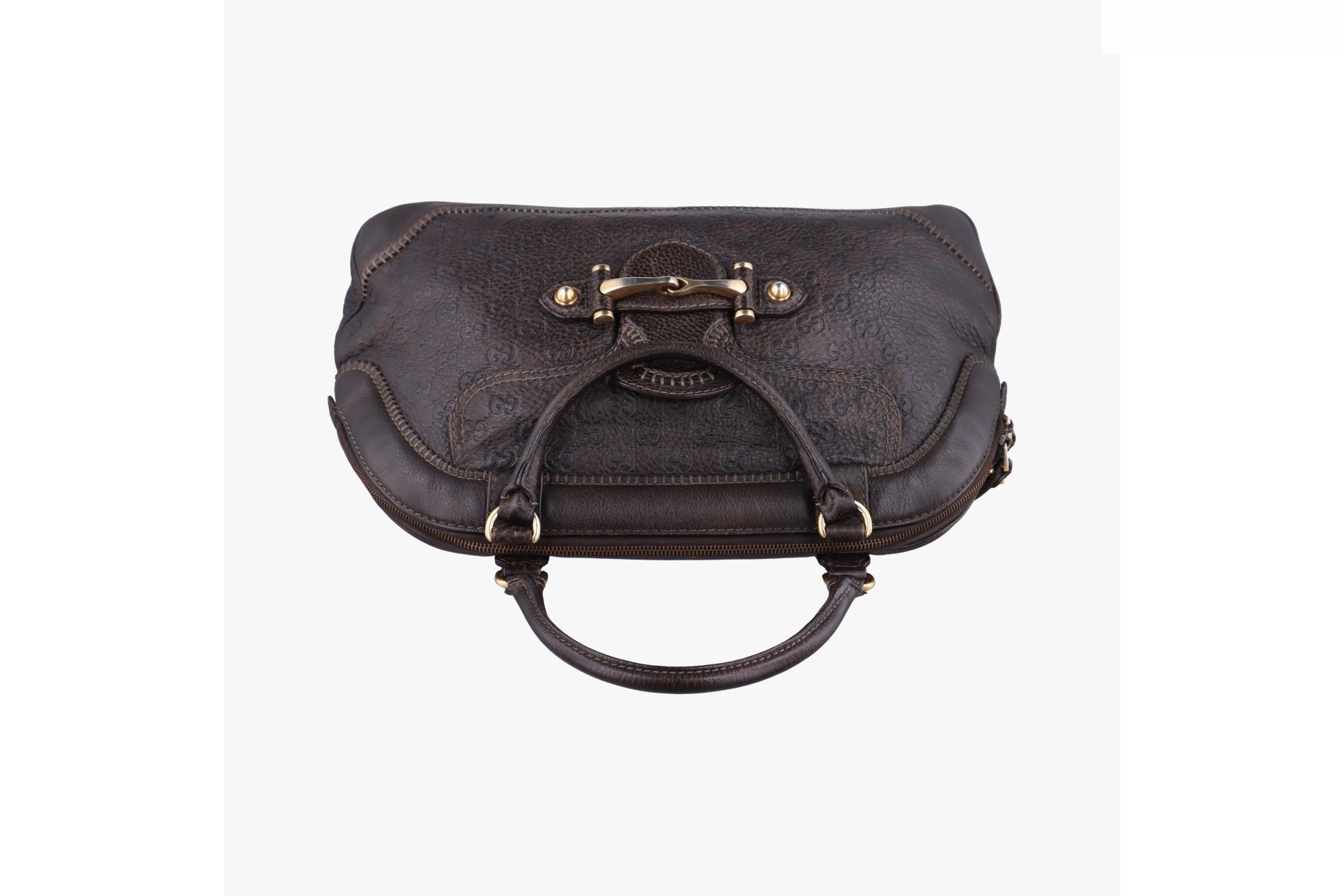 Guccissima New Pelham Horsebit Leather Brown — view 5