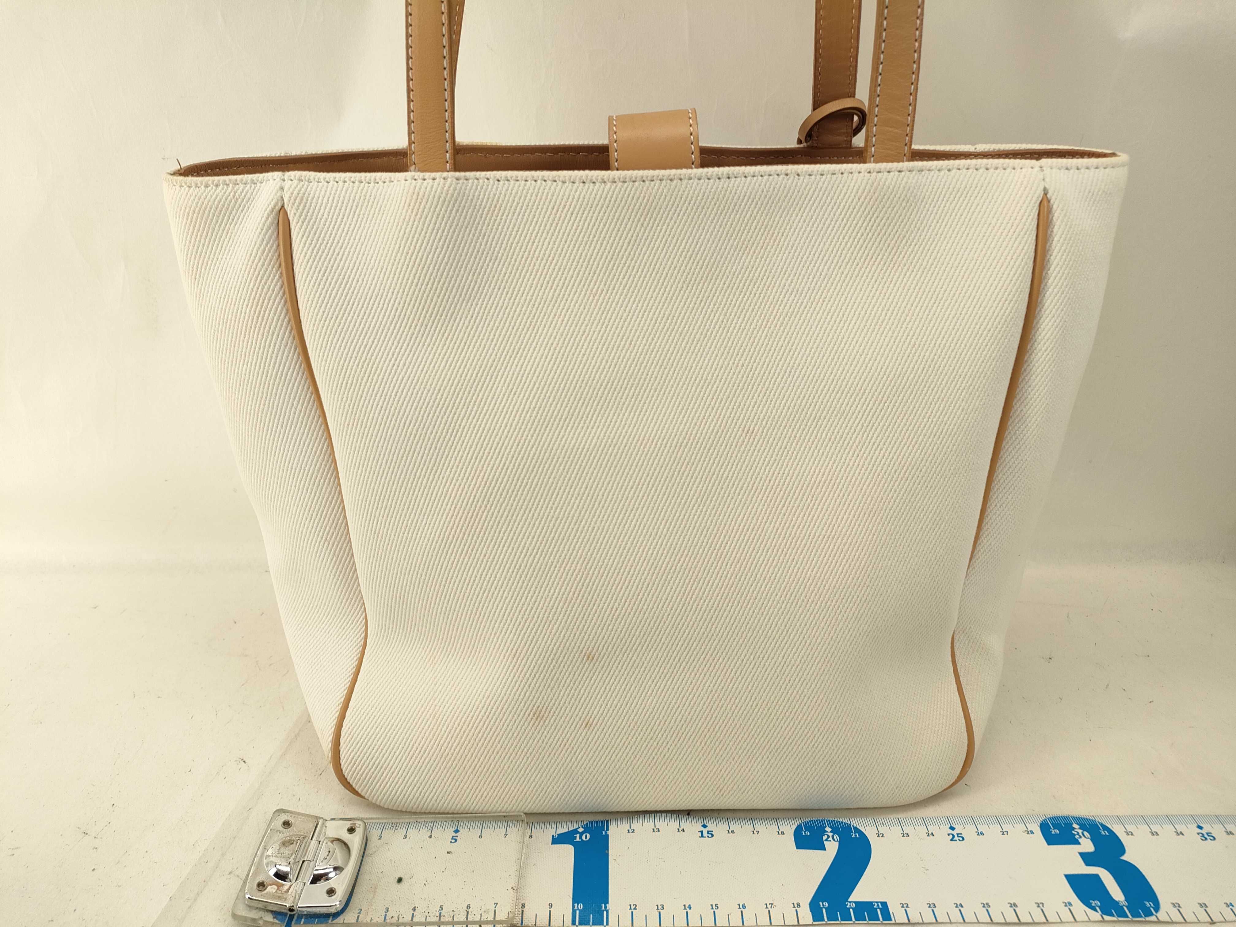 handbag, canvas, white — view 2