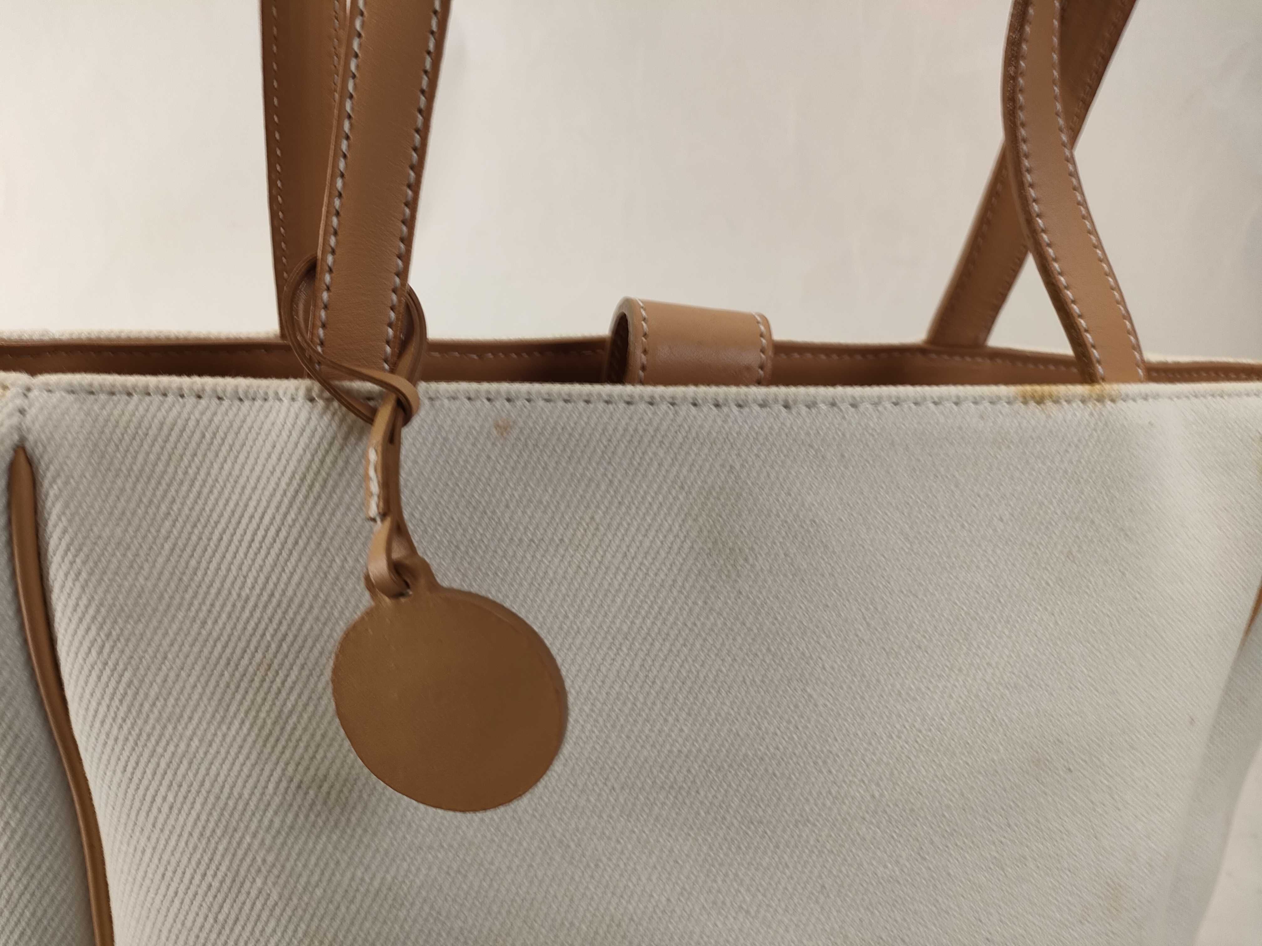 handbag, canvas, white — view 4