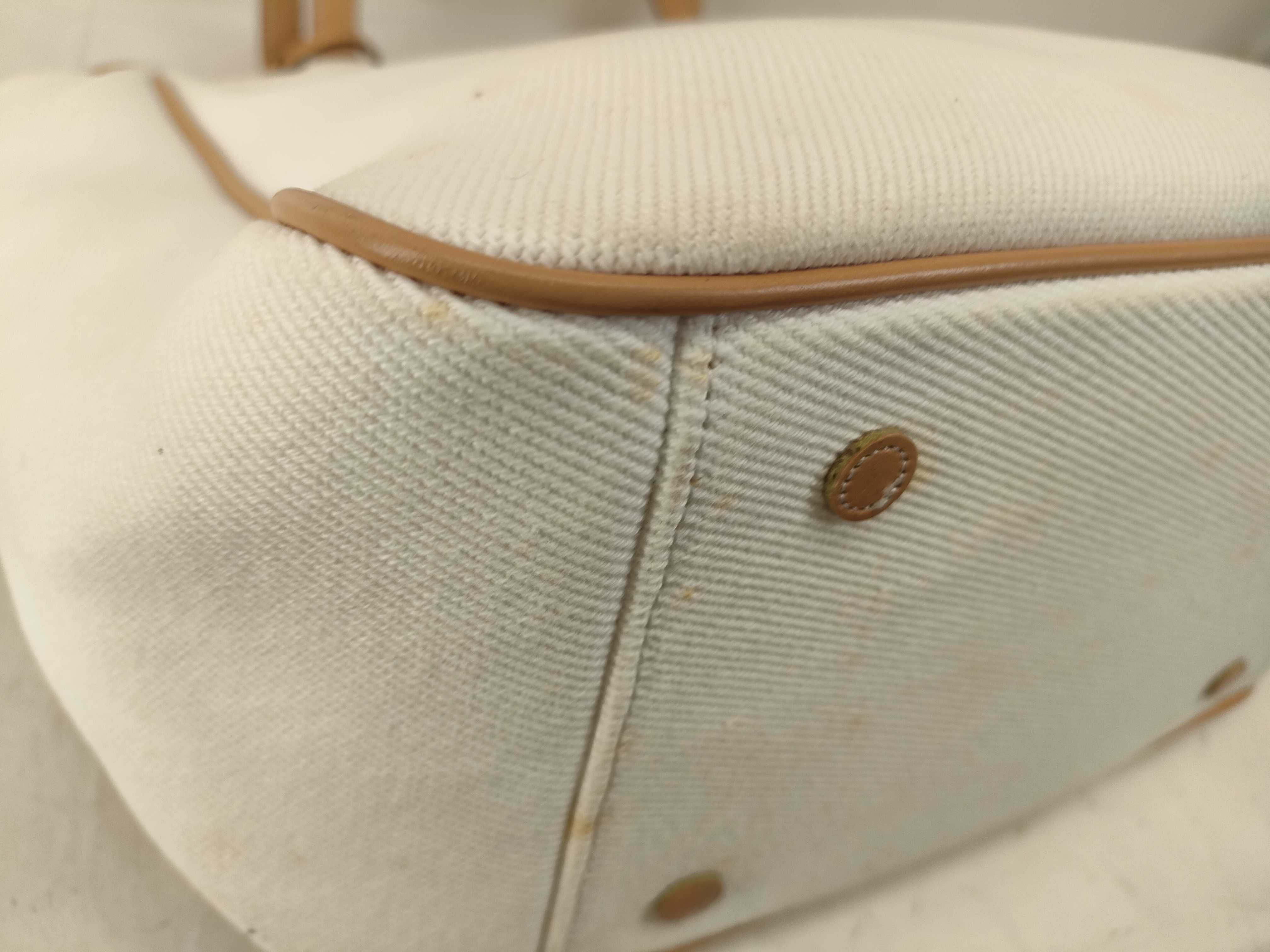 handbag, canvas, white — view 7