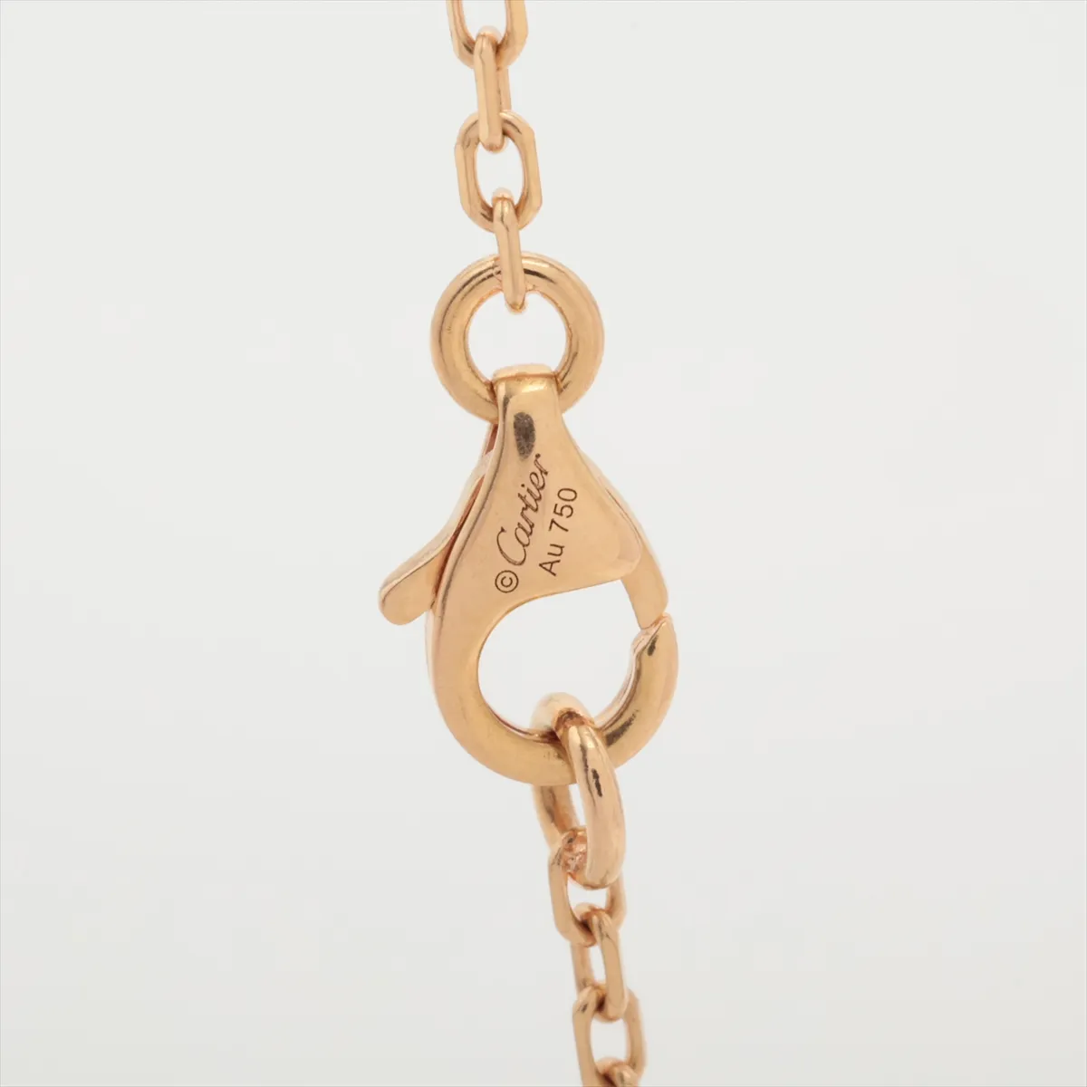 Trinity Diamond Necklace 750 (Yellow Gold x Pink Gold x White Gold) 9.2g NHP439 — view 3