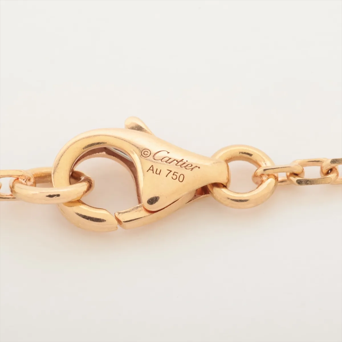 Trinity Diamond Necklace 750 (Yellow Gold x Pink Gold x White Gold) 9.2g NHP439 — view 4