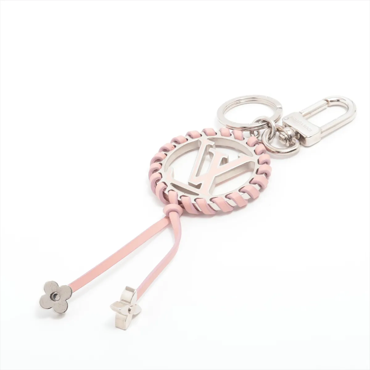 M63081 Portefeuille Berry DI0129 Keychain GP x Leather Silver x Pink. Shows signs of wear, — view 2