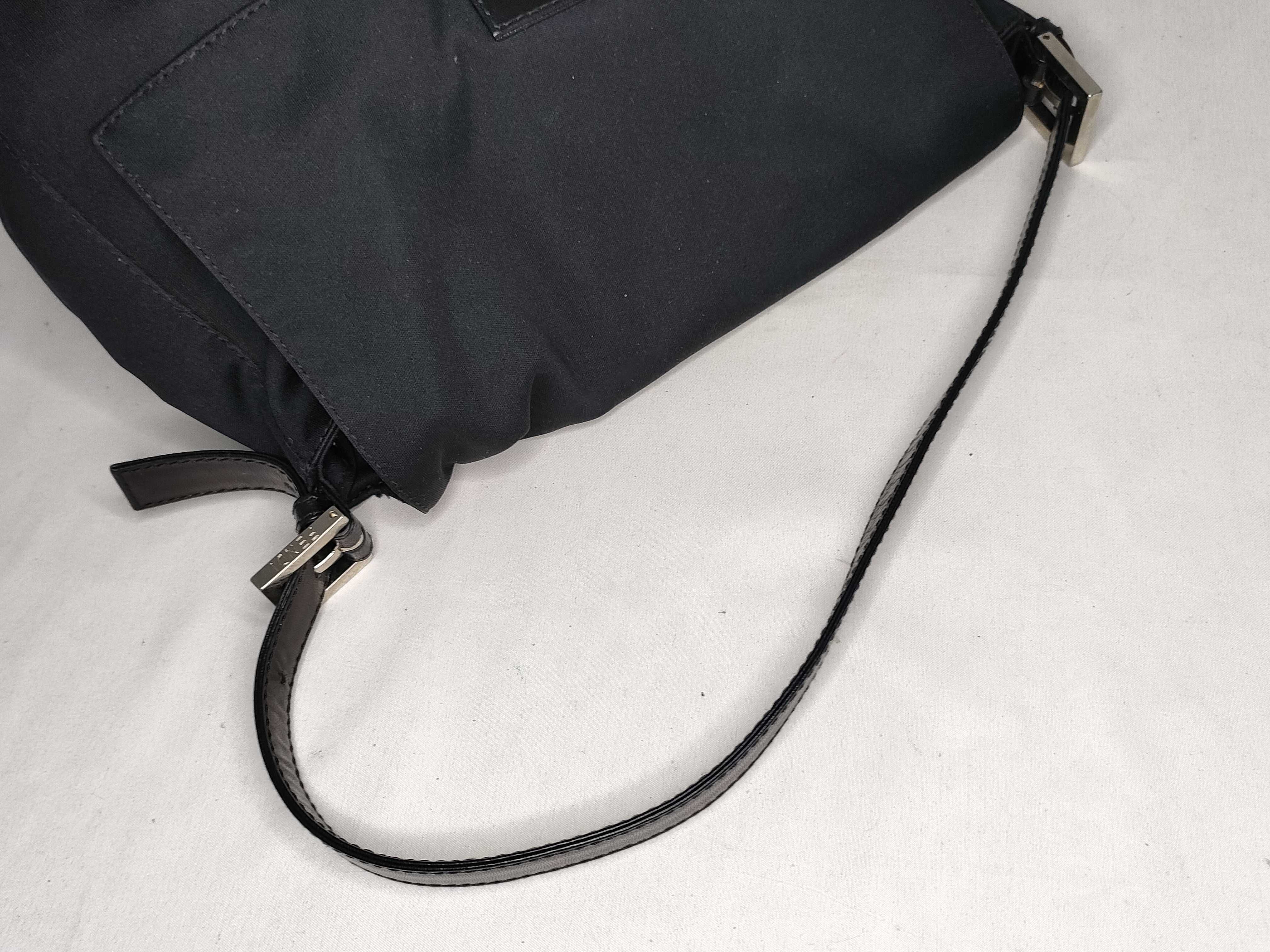 Mamma Fendi 2321 26325 093 Mamma Bucket Shoulder Bag Cotton Jersey Black Shoulder Bag — view 3