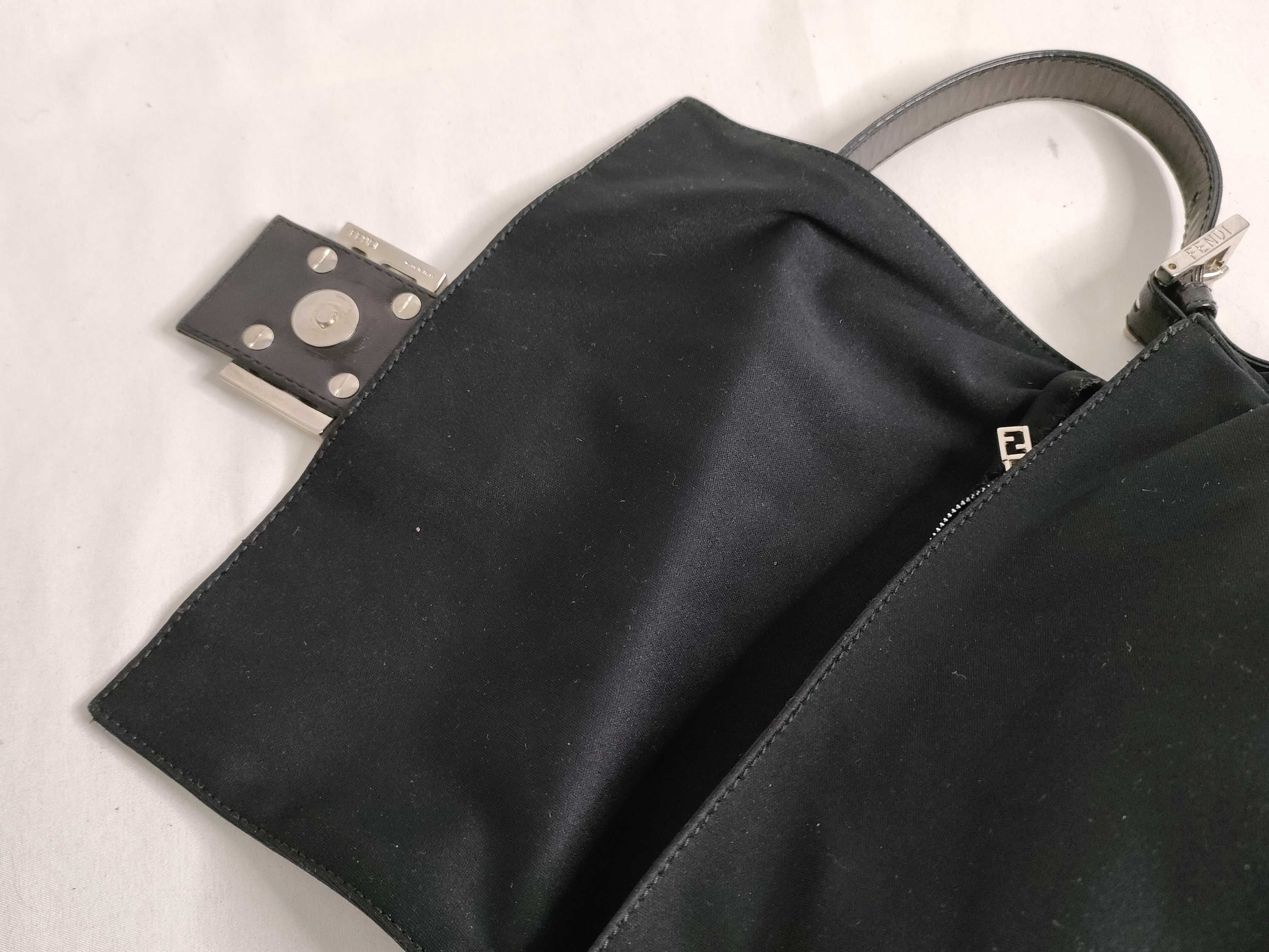 Mamma Fendi 2321 26325 093 Mamma Bucket Shoulder Bag Cotton Jersey Black Shoulder Bag — view 8