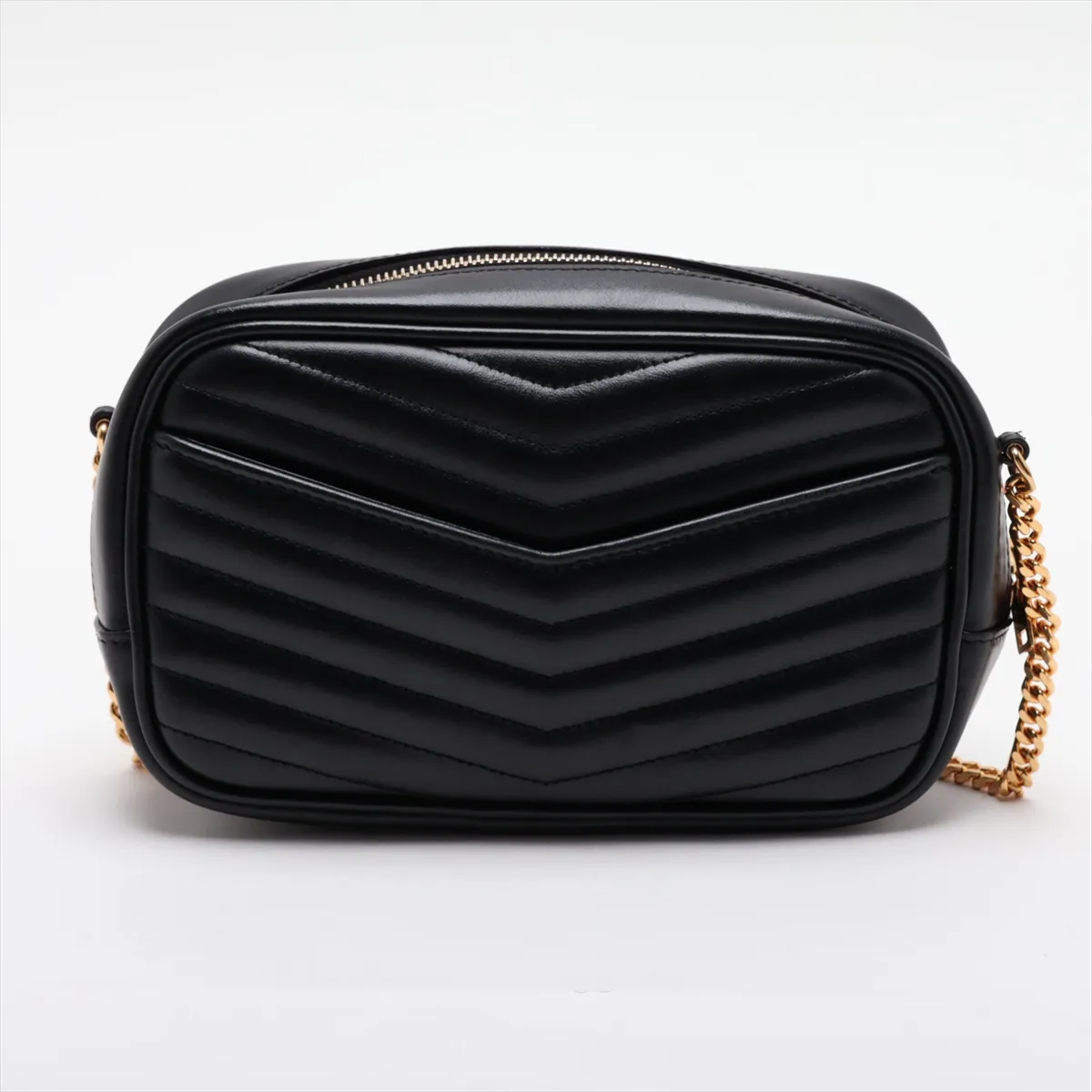 Lou 748849 Leather Chain Shoulder Bag Black 748849 — view 2