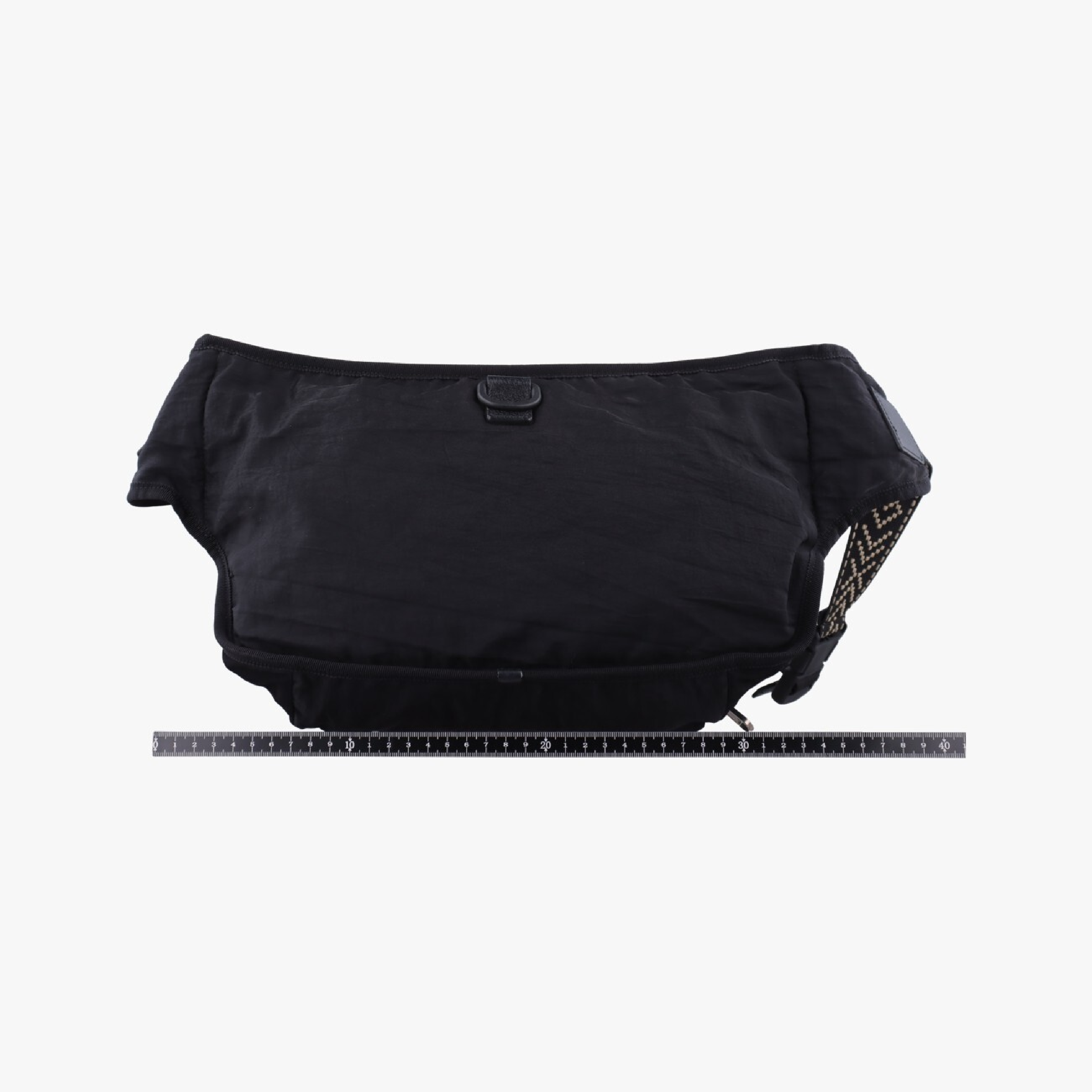 1980s Patch Black Nylon Waist Bag 536842 D026026522 — view 2