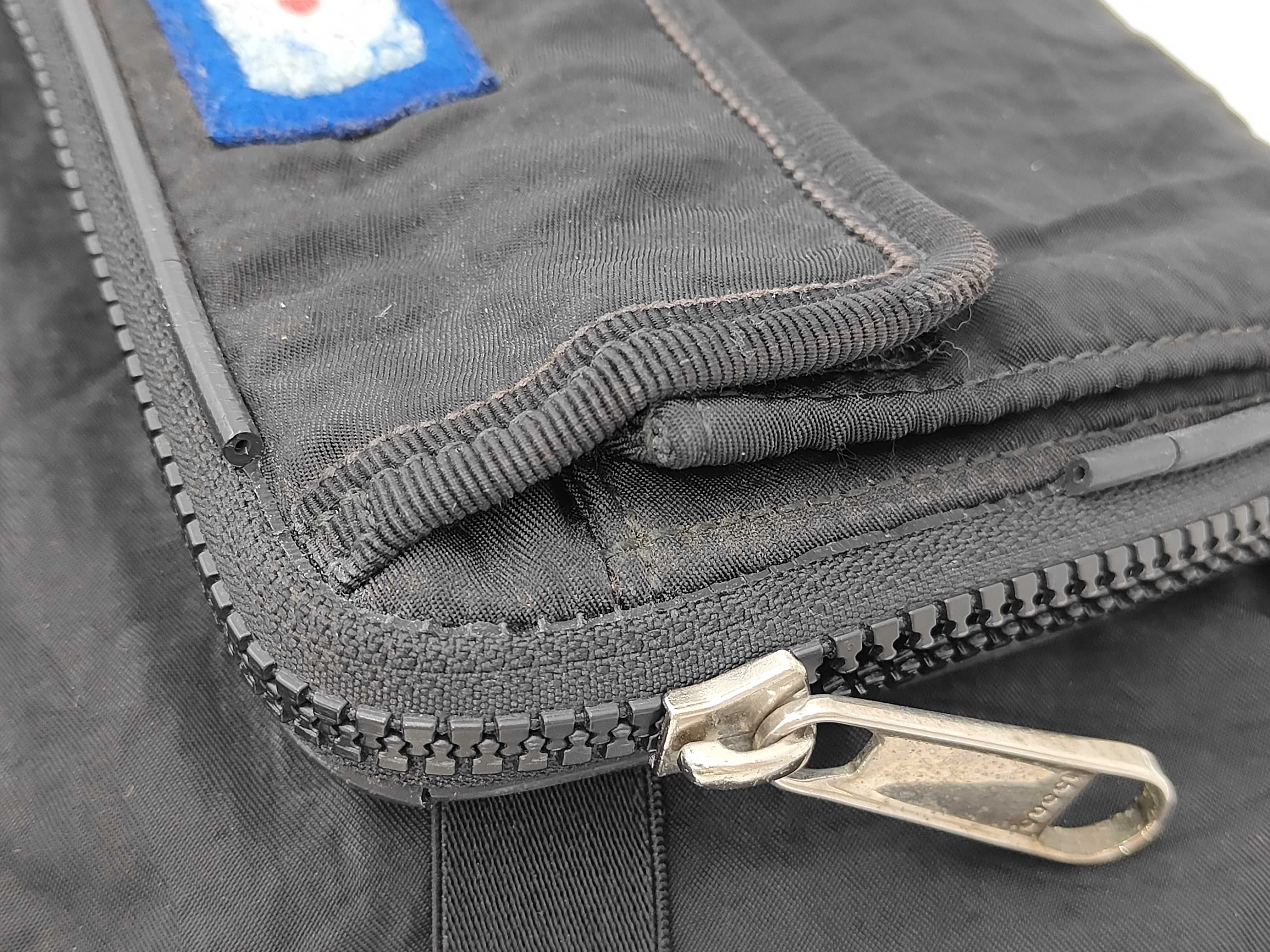1980s Patch Black Nylon Waist Bag 536842 D026026522 — view 4