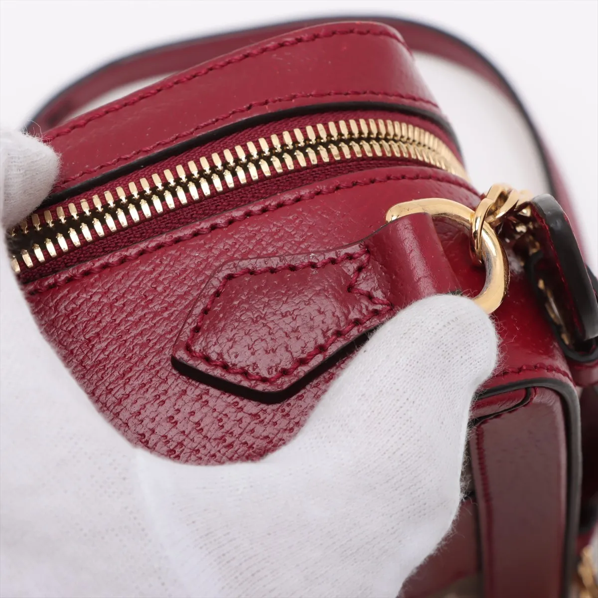 Doraemon x Gucci Mini GG Supreme PVC x Leather Chain Shoulder Bag Beige 655596 — view 12