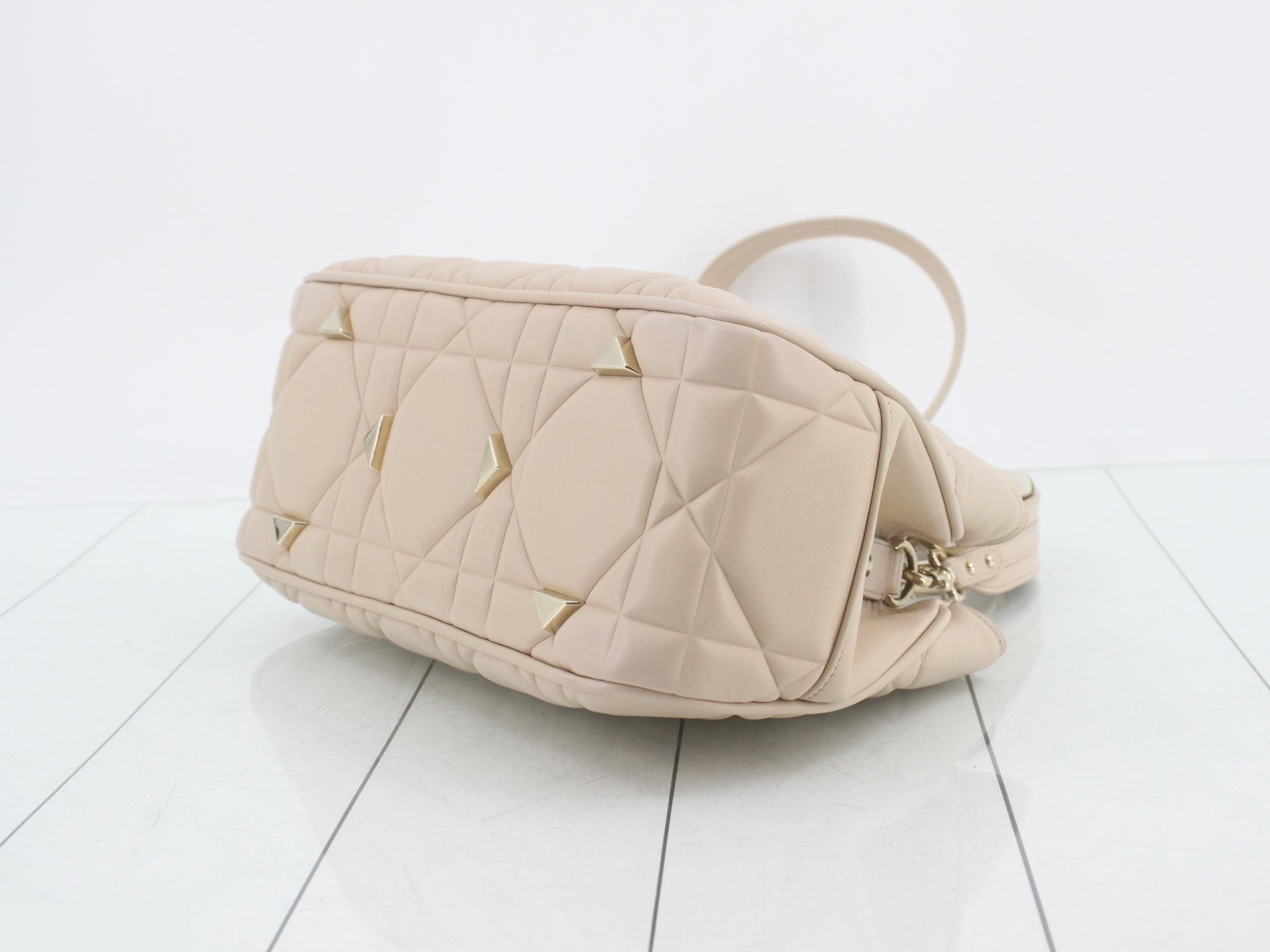 Ladies' 95.22 Leather 2-Way Shoulder/Handbag, Beige — view 6