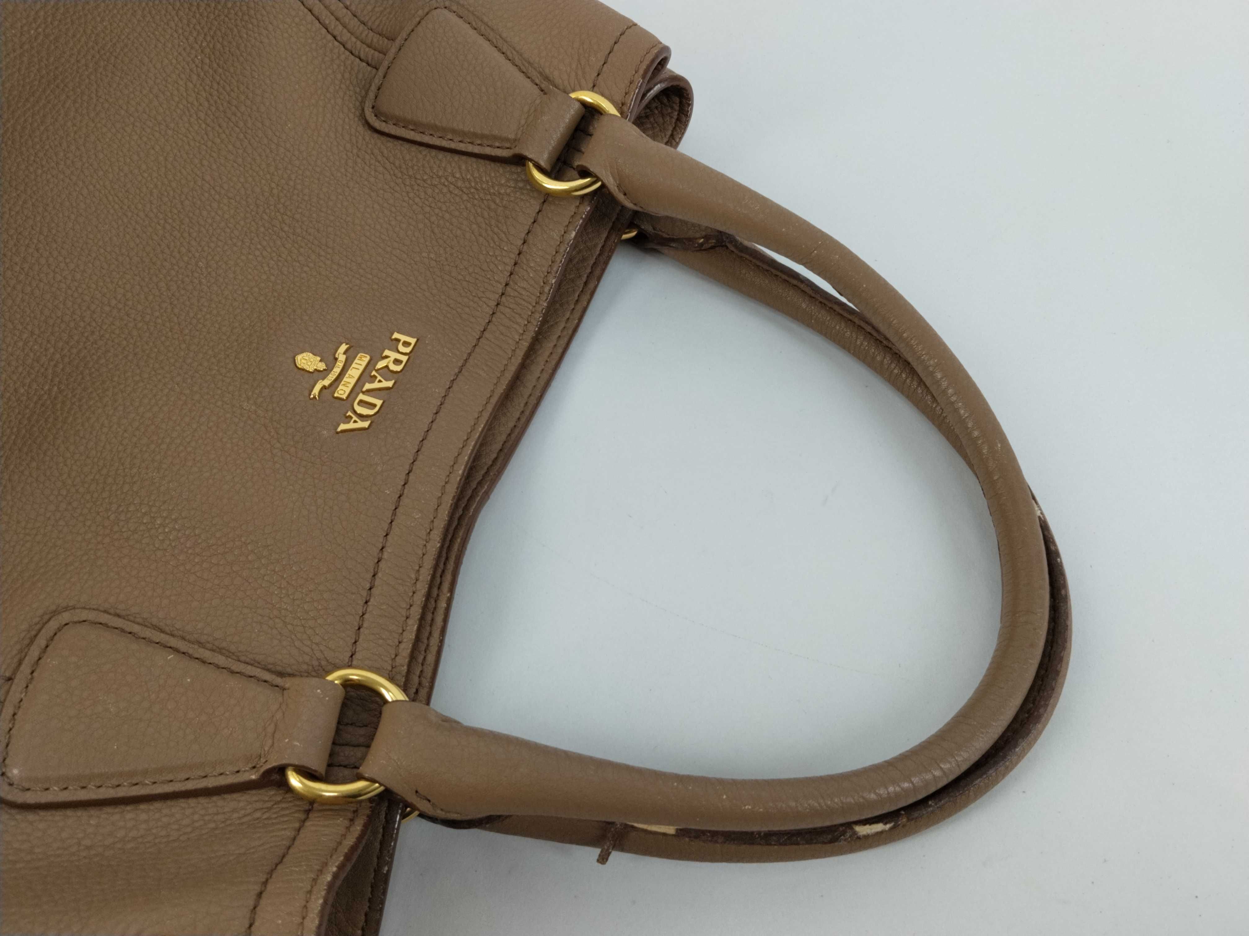 Leather 2-Way Tote Bag with Strap — view 3