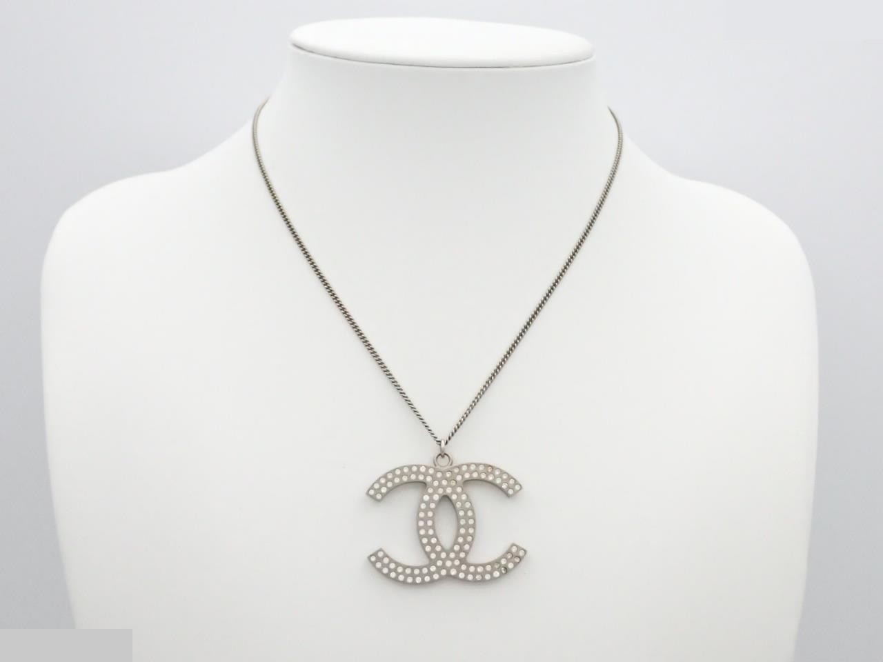 Dekacoco rhinestone necklace chain approx. 42cm — view 3