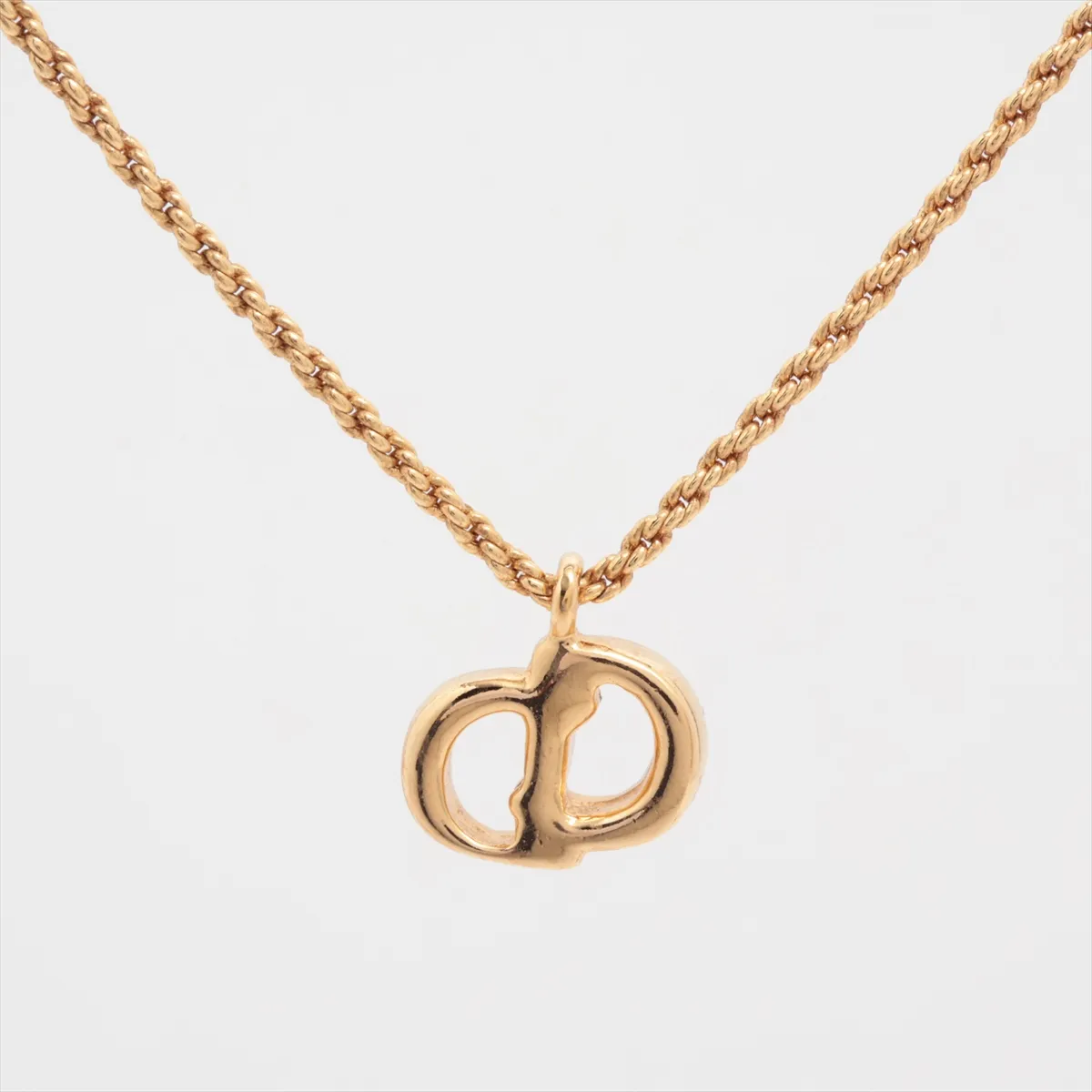 CD Logo Necklace GP Gold — view 2